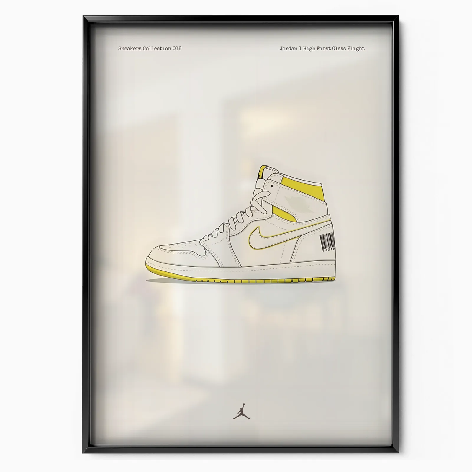 Jordan 1 High First Class Flight poster, museum grade matte print