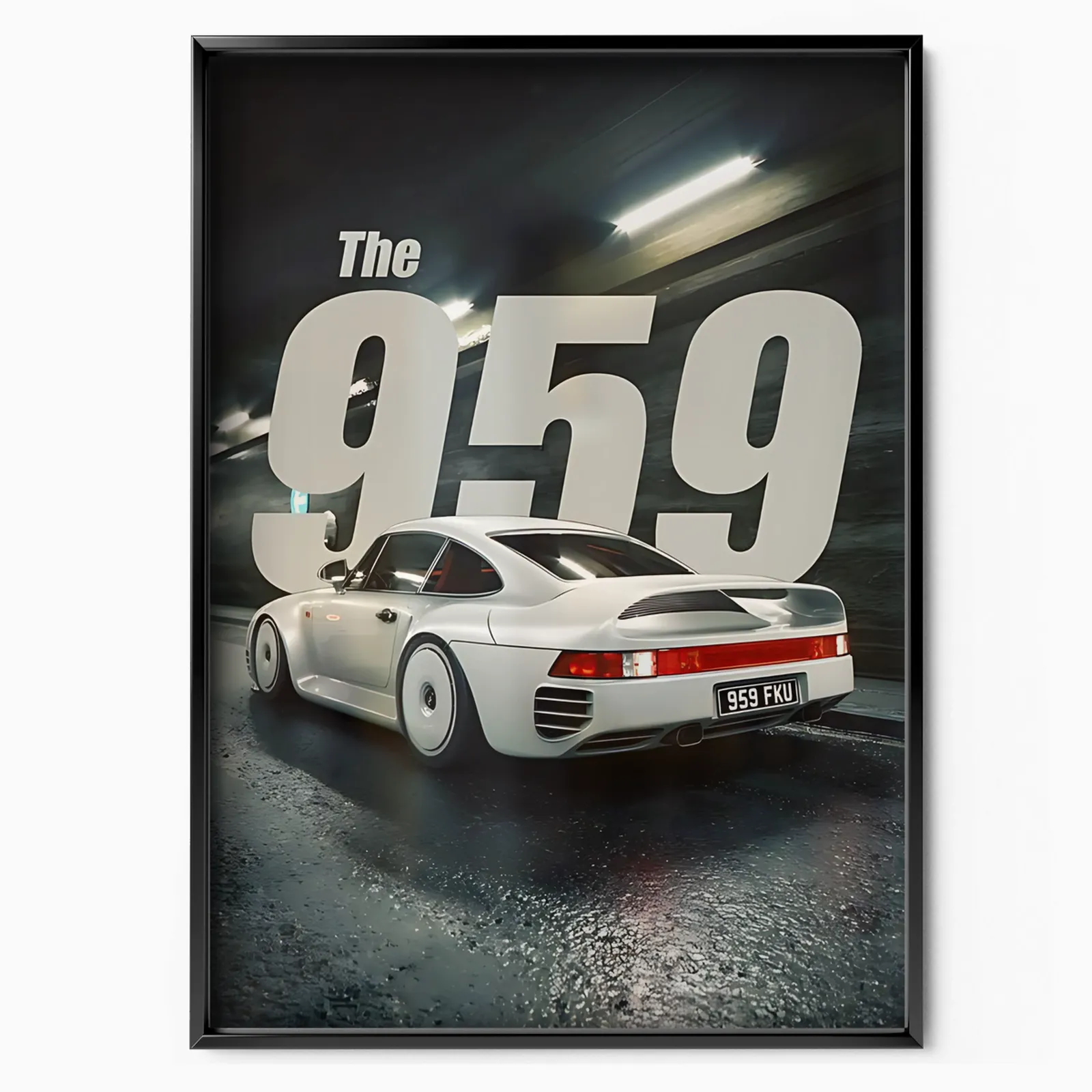 The Porsche 959 poster, museum grade matte print