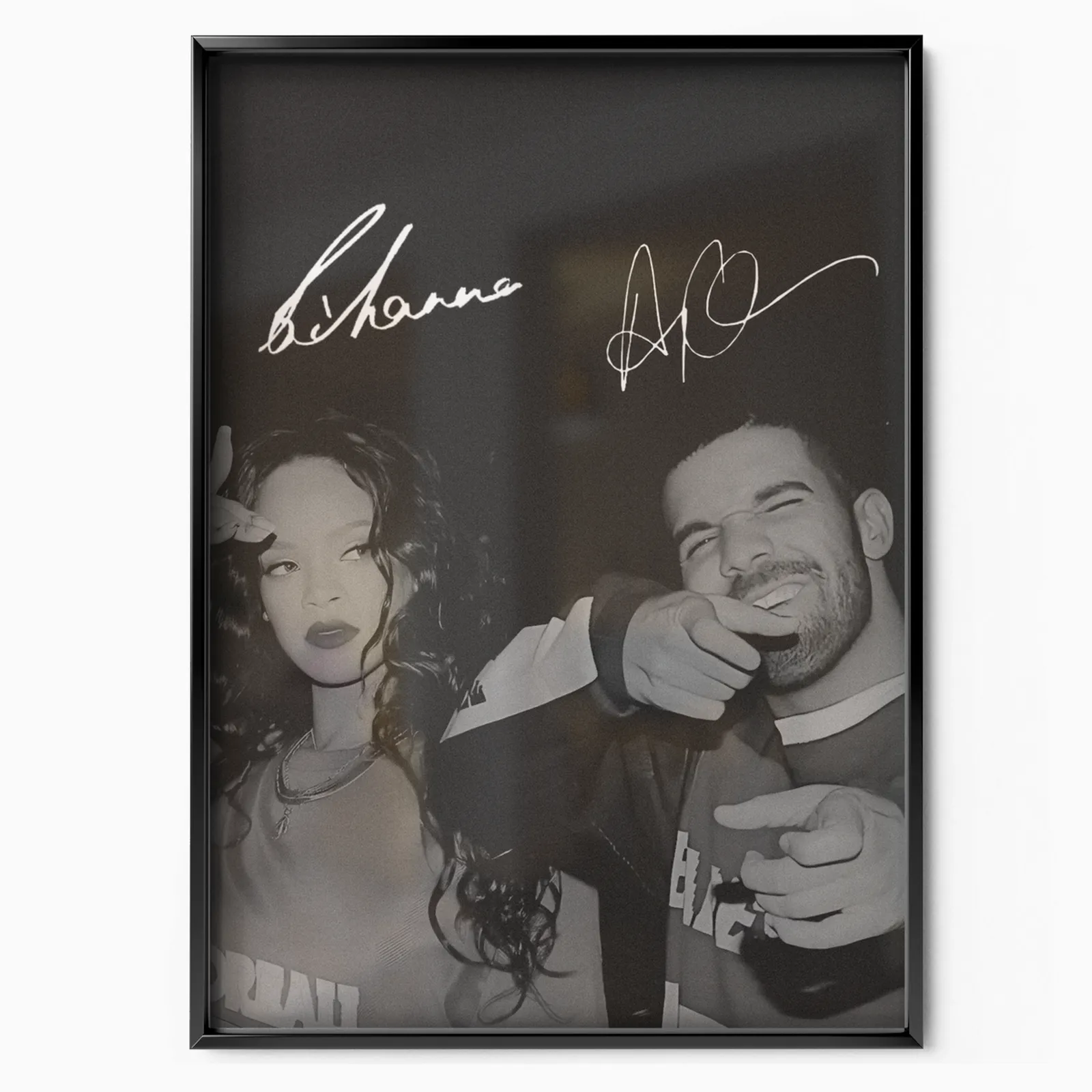 DRAKE X RIHANNA SIGN poster, museum grade matte print