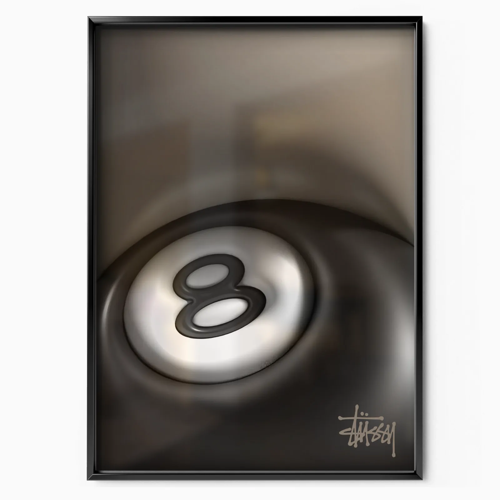 8 Ball 3D poster, museum grade matte print