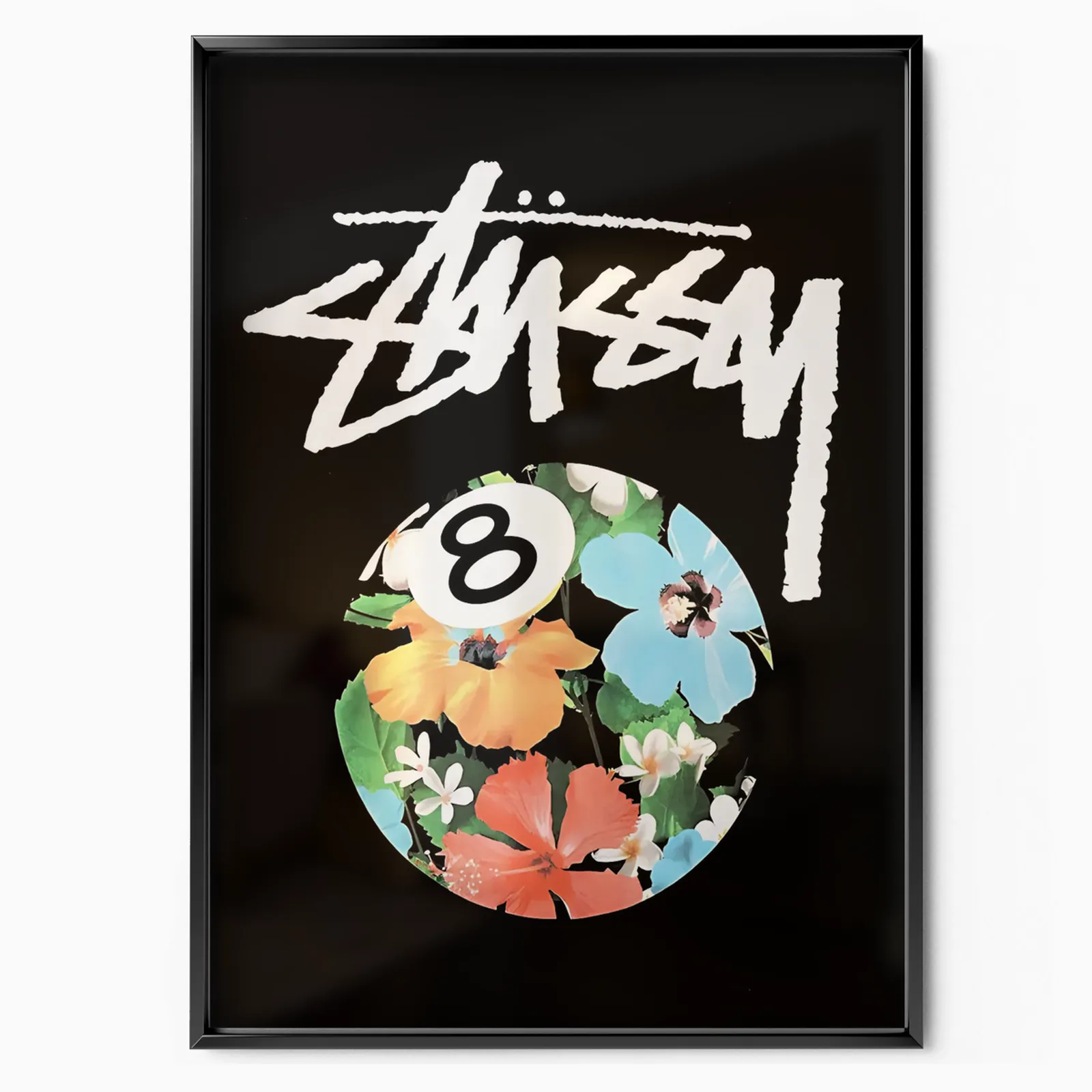 8 Ball Flowers poster