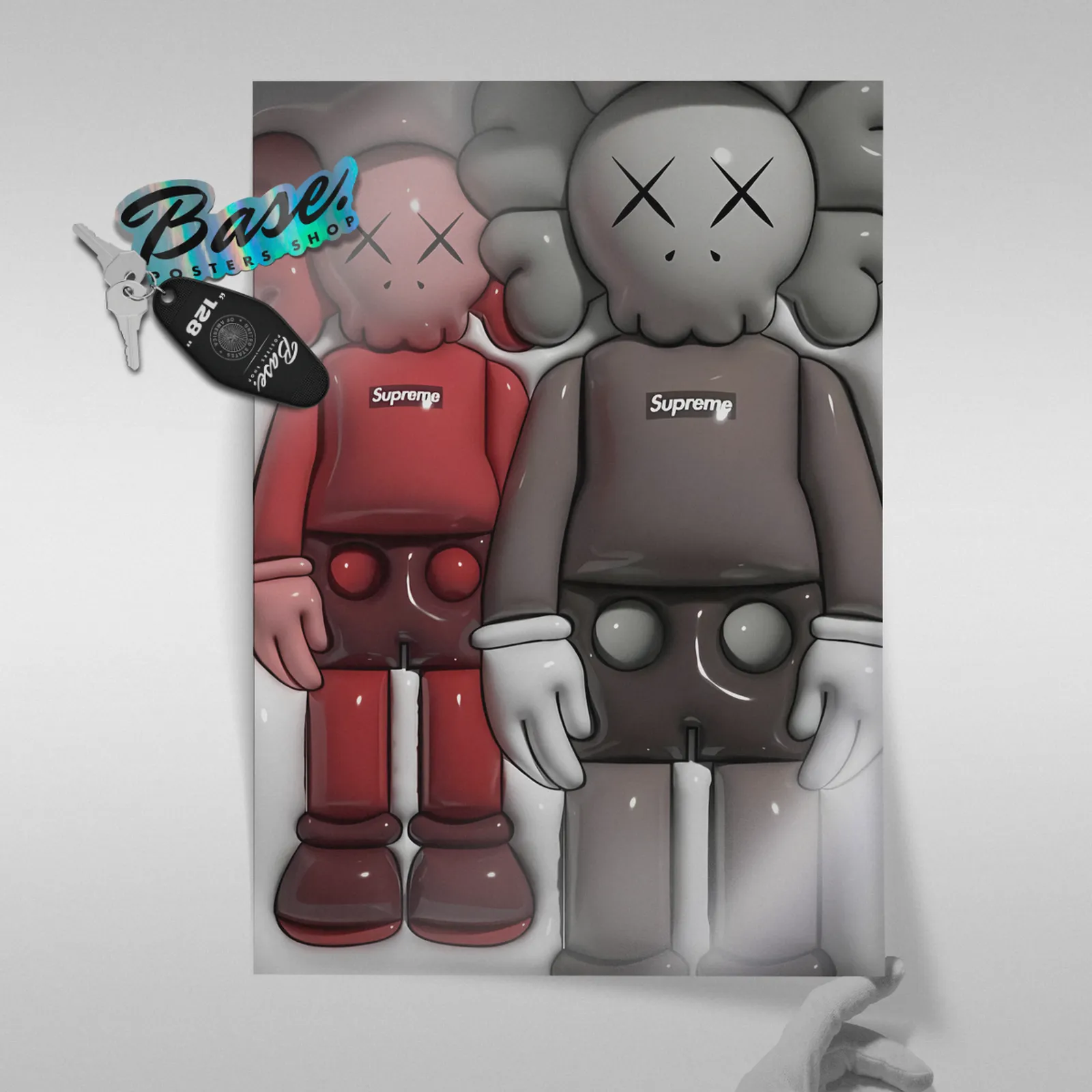 KAWS X SUPREME Poster – from 7.95€ | Free Shipping