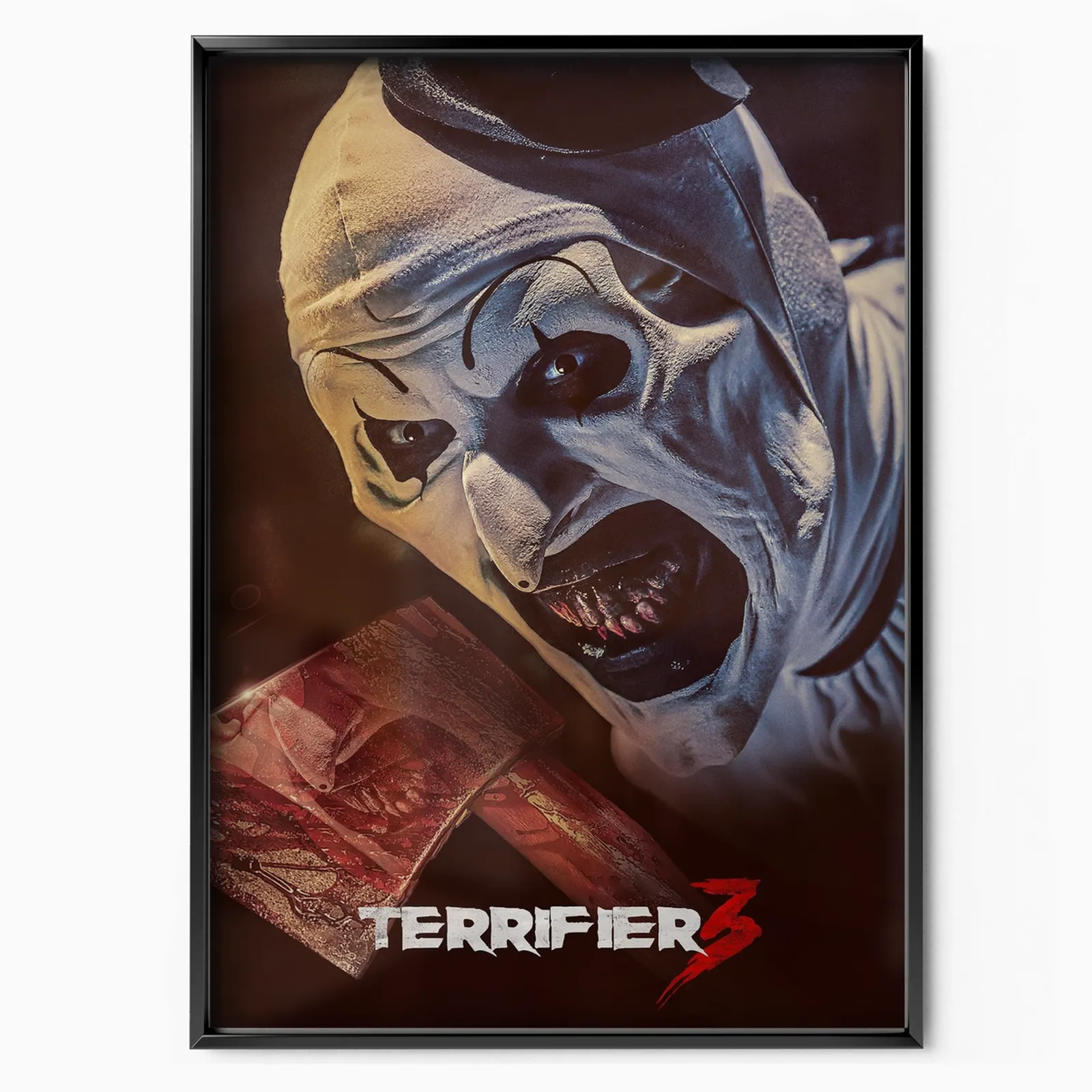 Terrifier 3 plakat, mat kunsttryk i museumskvalitet