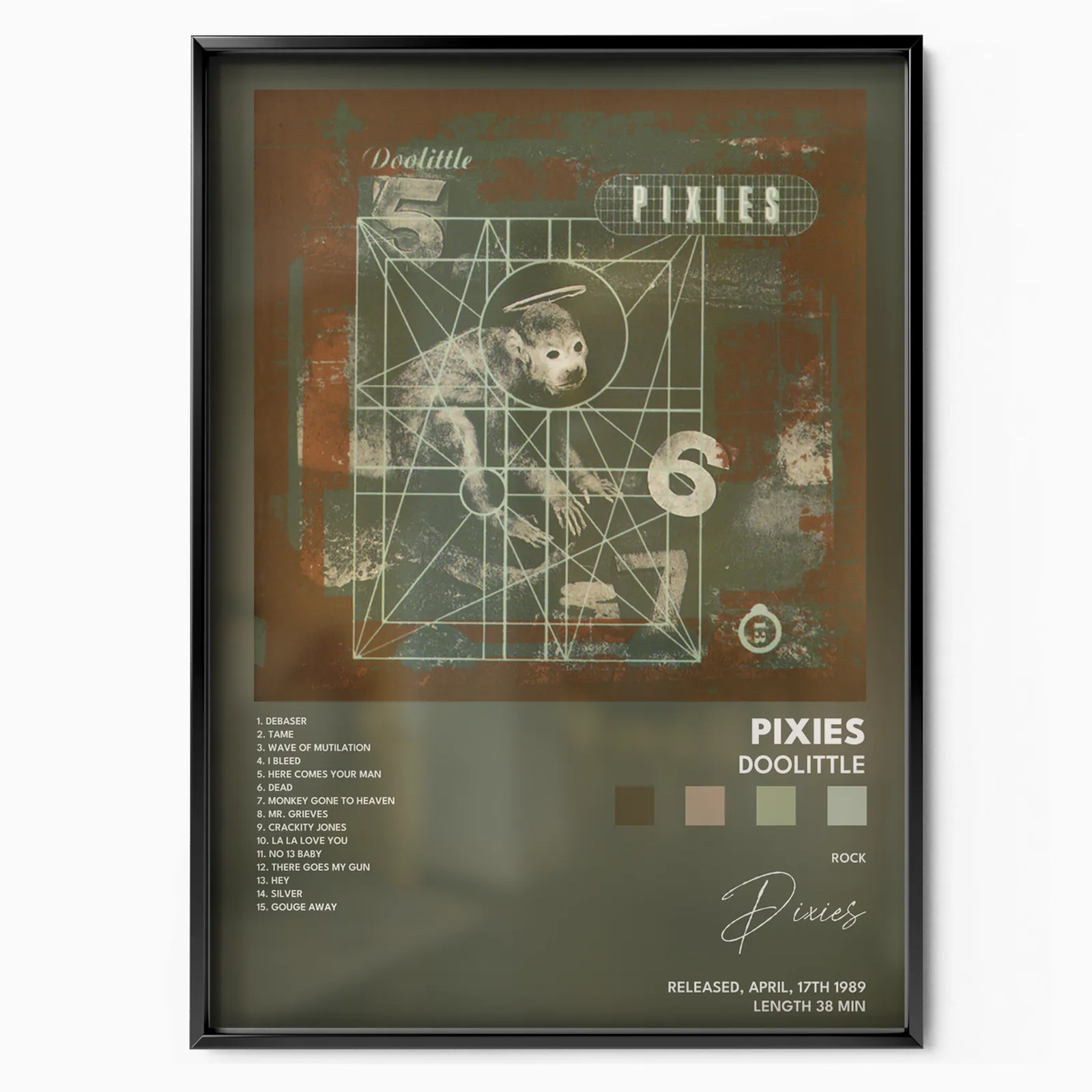 pixies Doolittle poster plakát, matný tisk v muzejní kvalitě