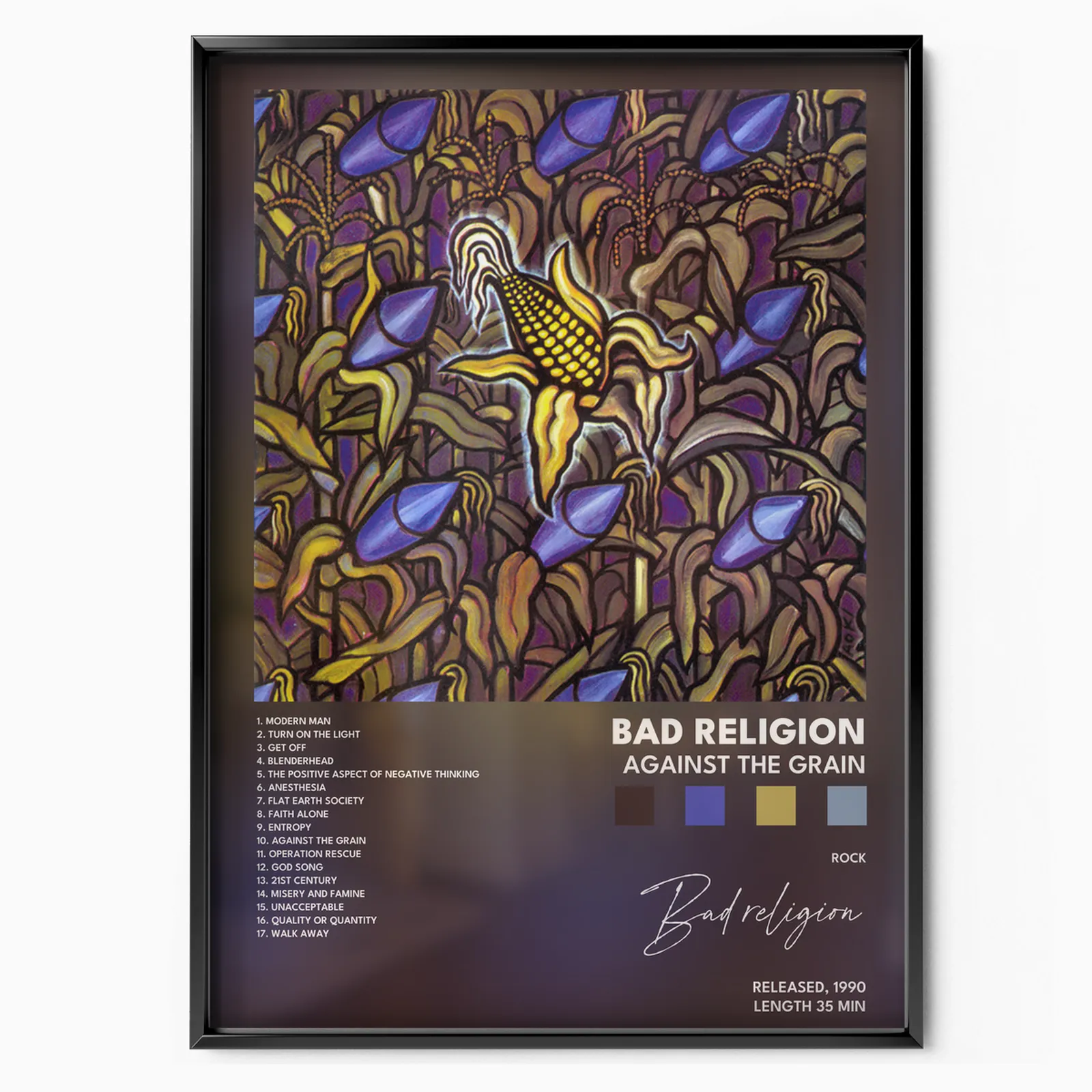 Against the Grain Album poster, museum grade matte print