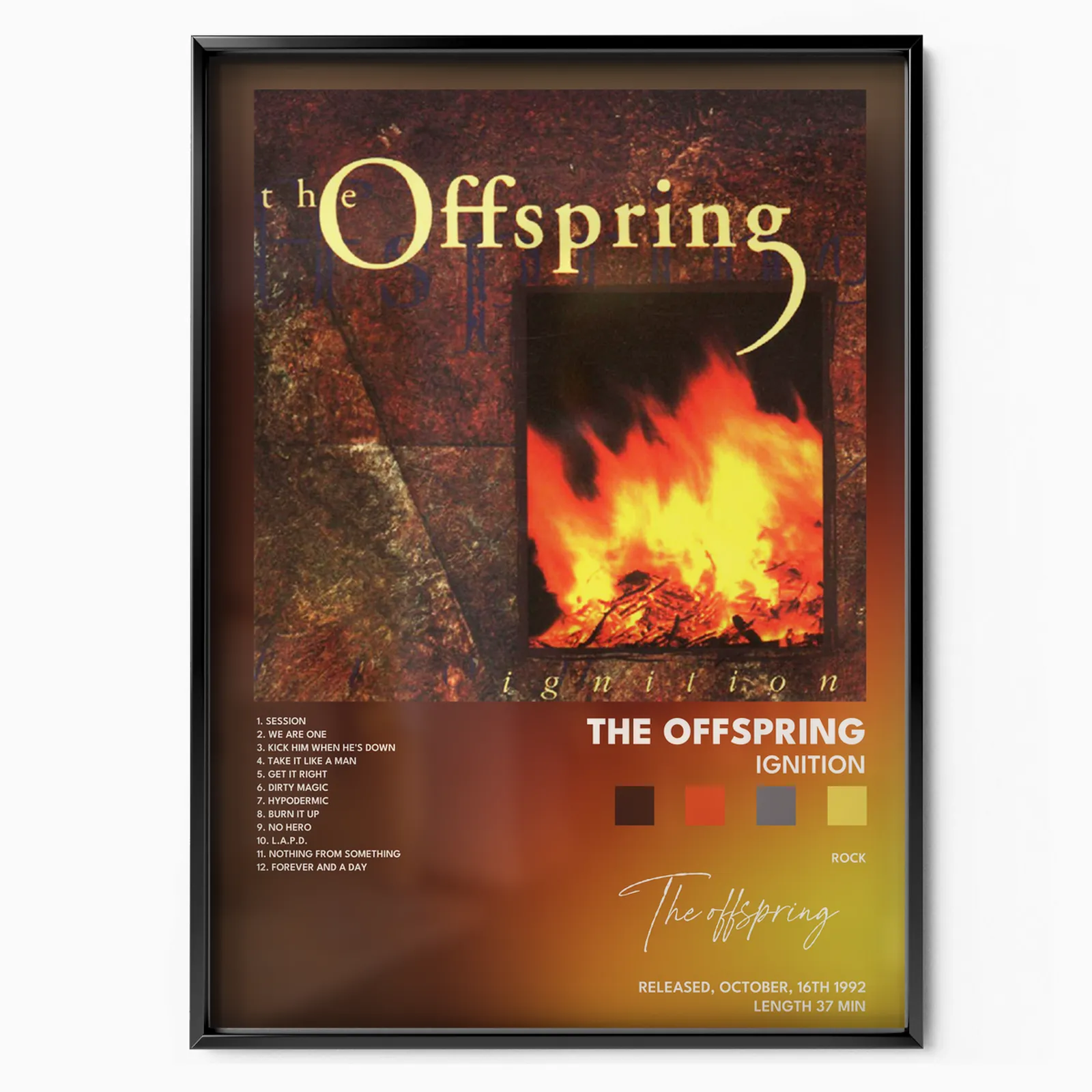 the offspring Ignition poster poster, museum grade matte print
