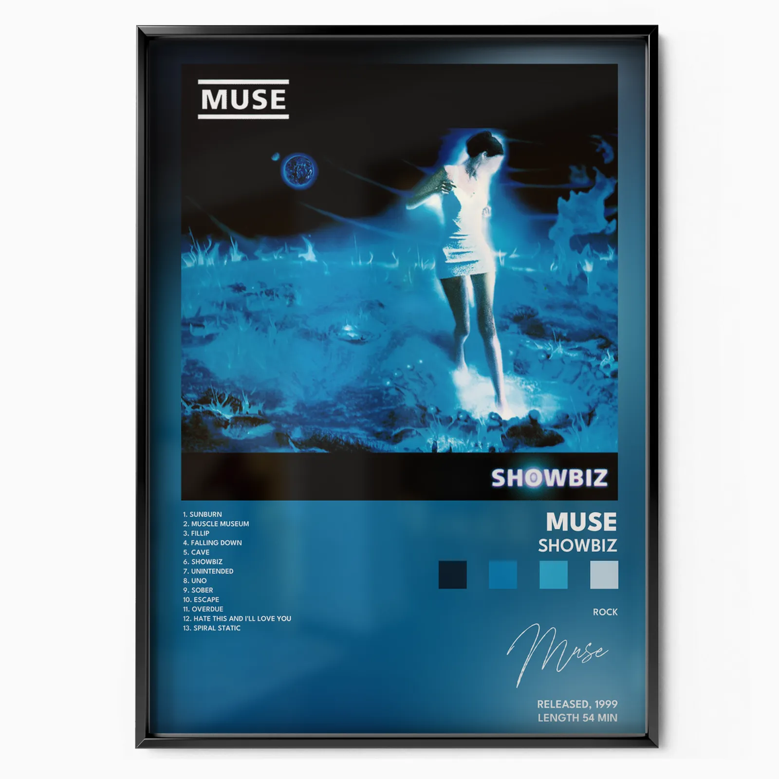 muse Showbiz poster poster, museum grade matte print