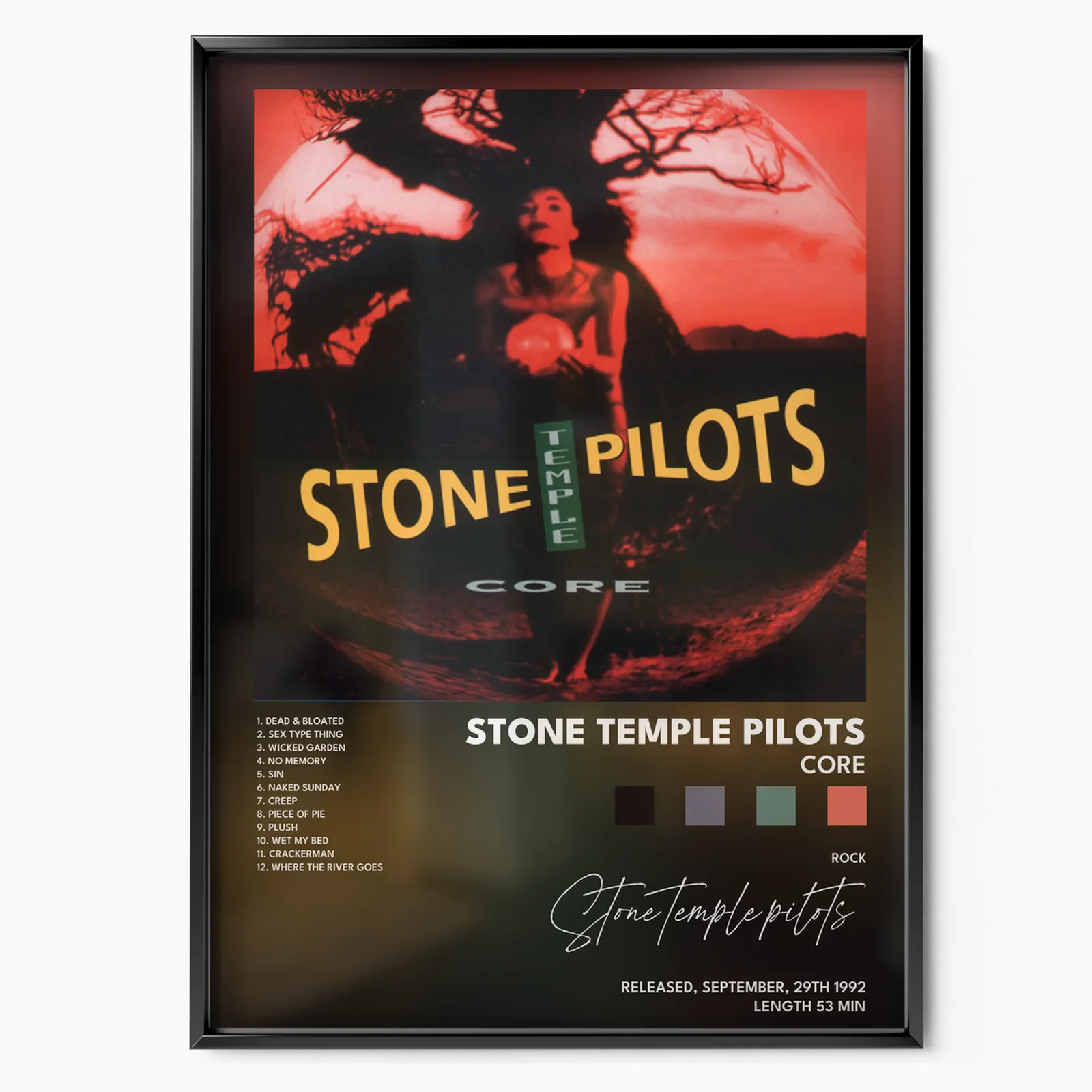 stone temple pilots Core poster plakát, matný tisk v muzejní kvalitě