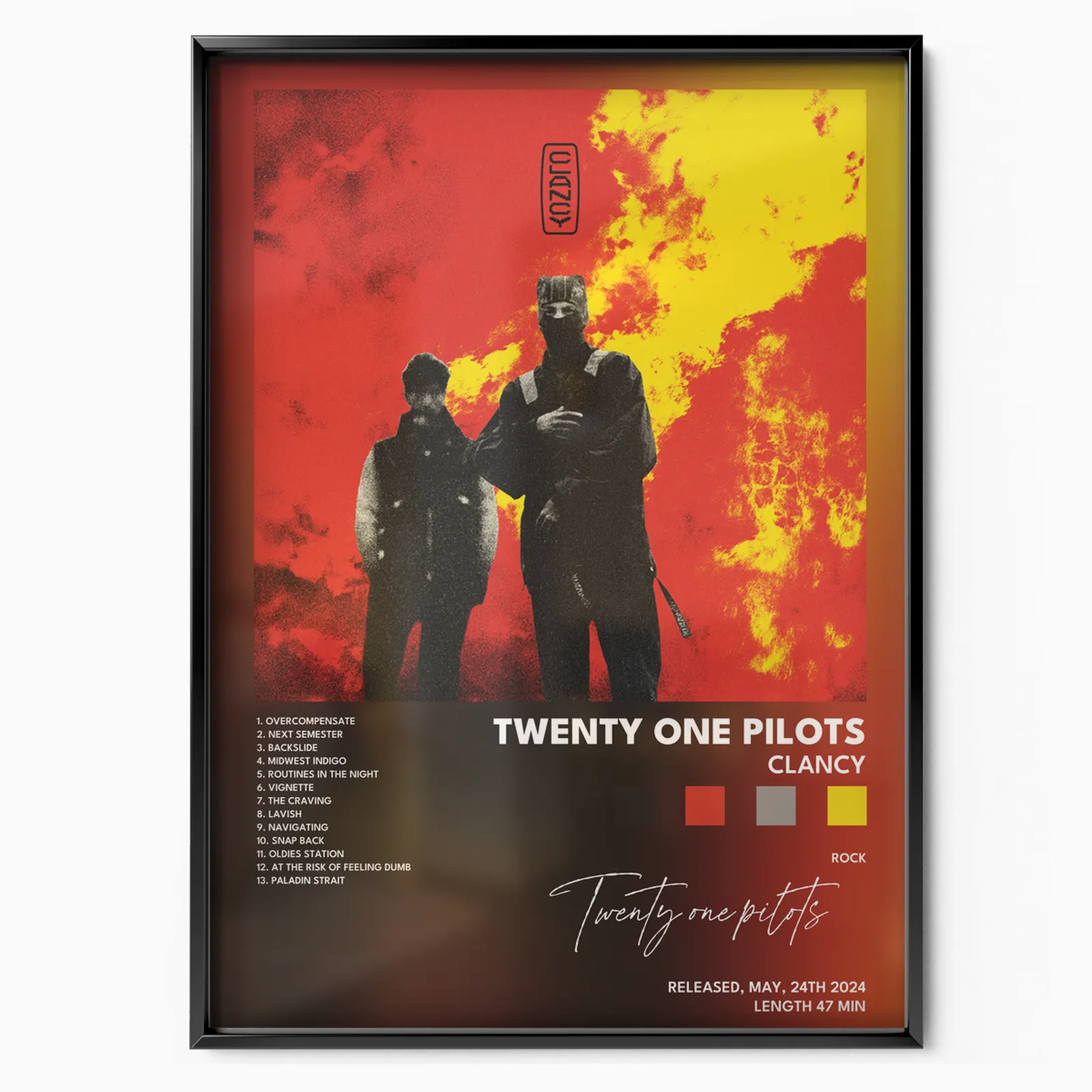twenty one pilots Clancy poster plakát, matný tisk v muzejní kvalitě