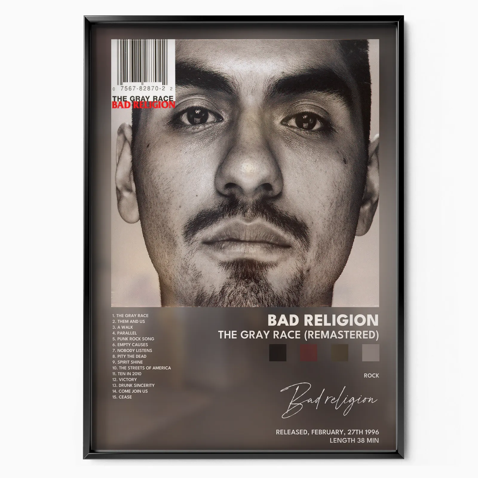 The Gray Race (Remastered) Album poster, museum grade matte print