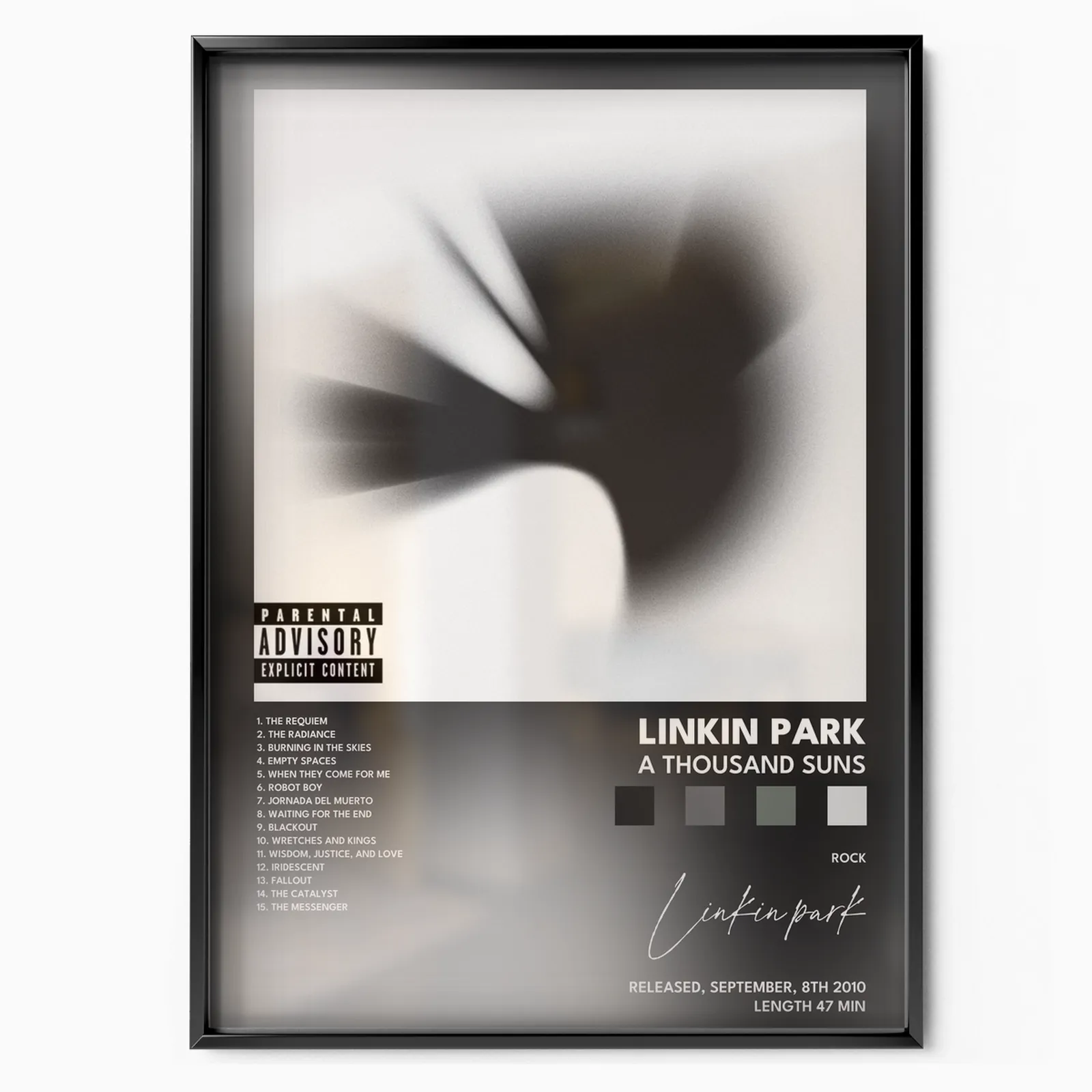 linkin park A Thousand Suns poster plakát, matný tisk v muzejní kvalitě