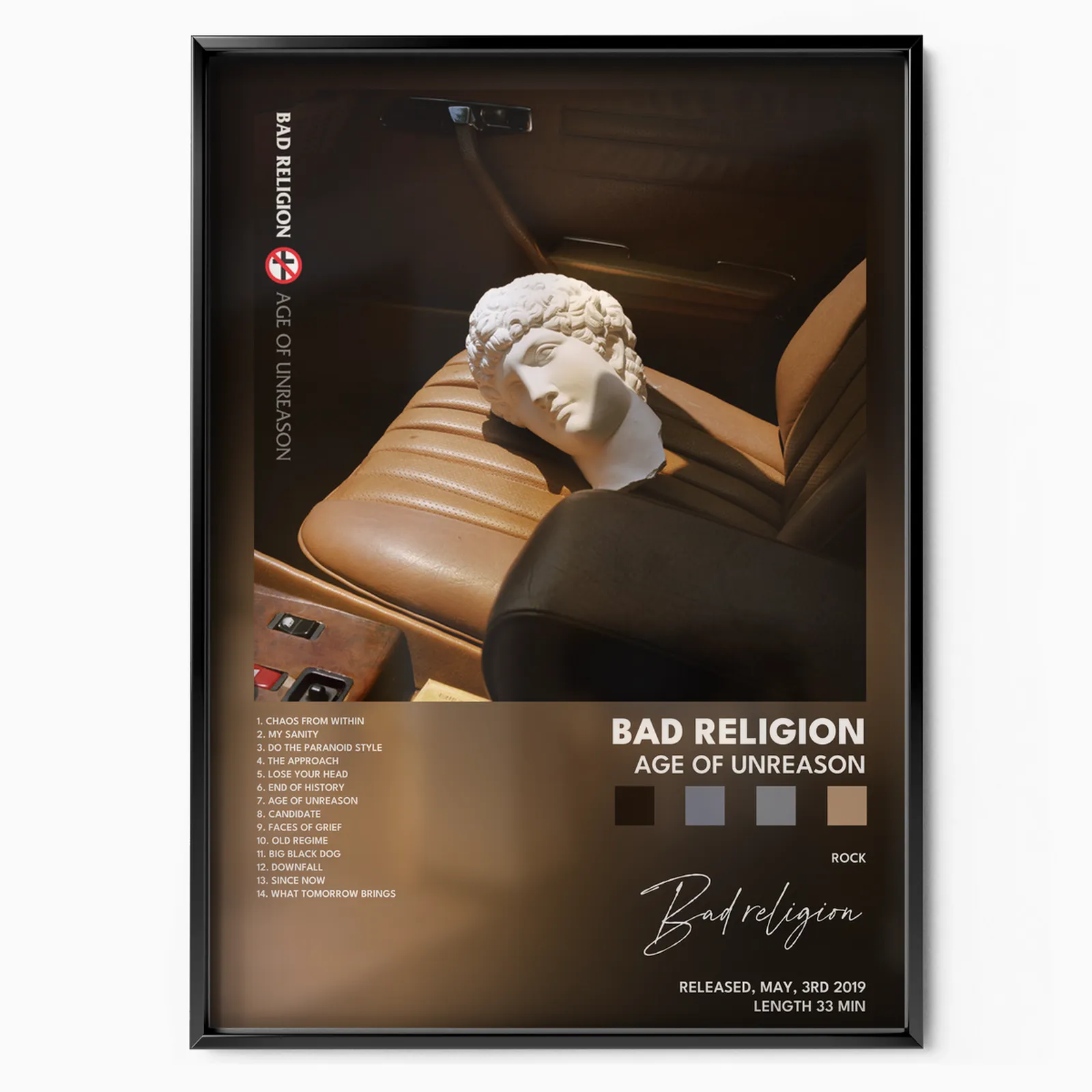 Age of Unreason Album poster, museum grade matte print