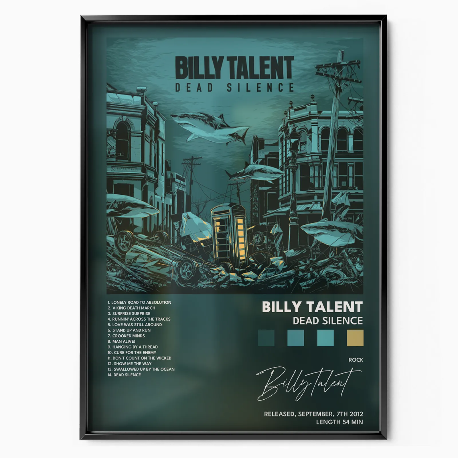 Dead Silence Album plakát, matný tisk v muzejní kvalitě