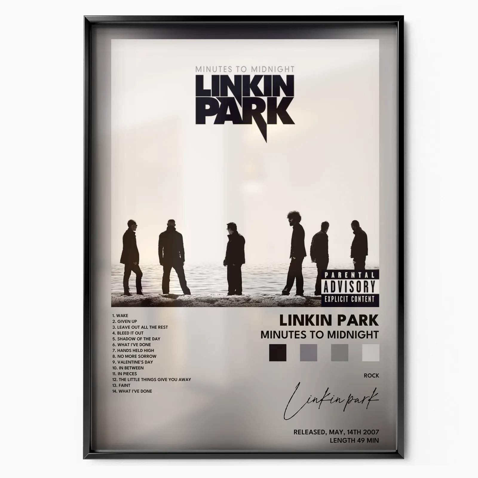 linkin park Minutes to Midnight poster plakát, matný tisk v muzejní kvalitě