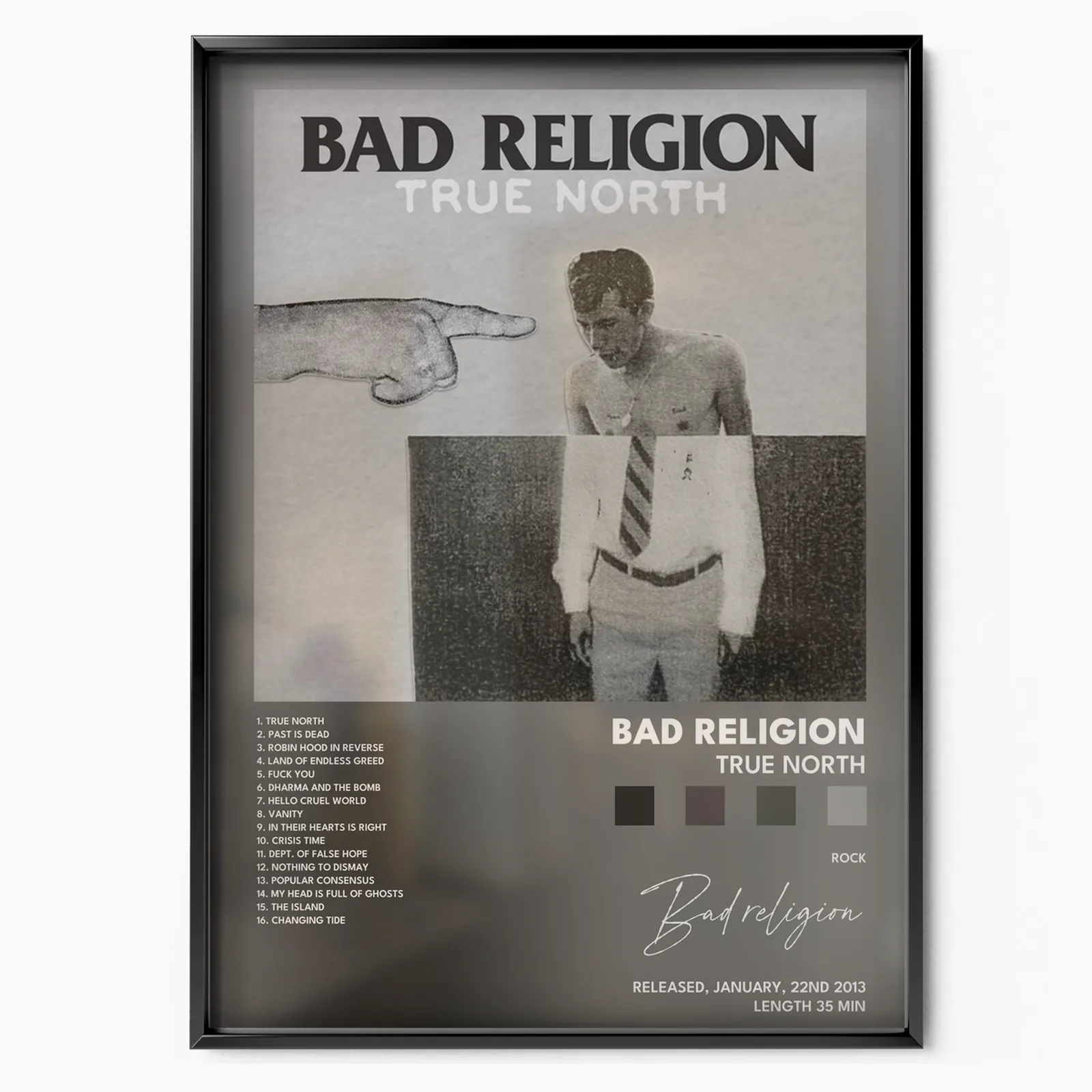 True North Album poster, museum grade matte print