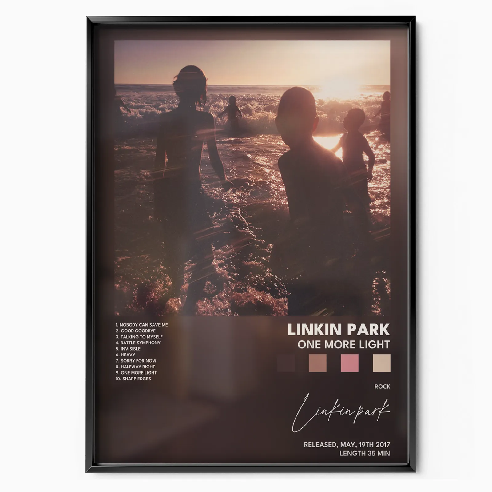 linkin park One More Light poster plakát, matný tisk v muzejní kvalitě