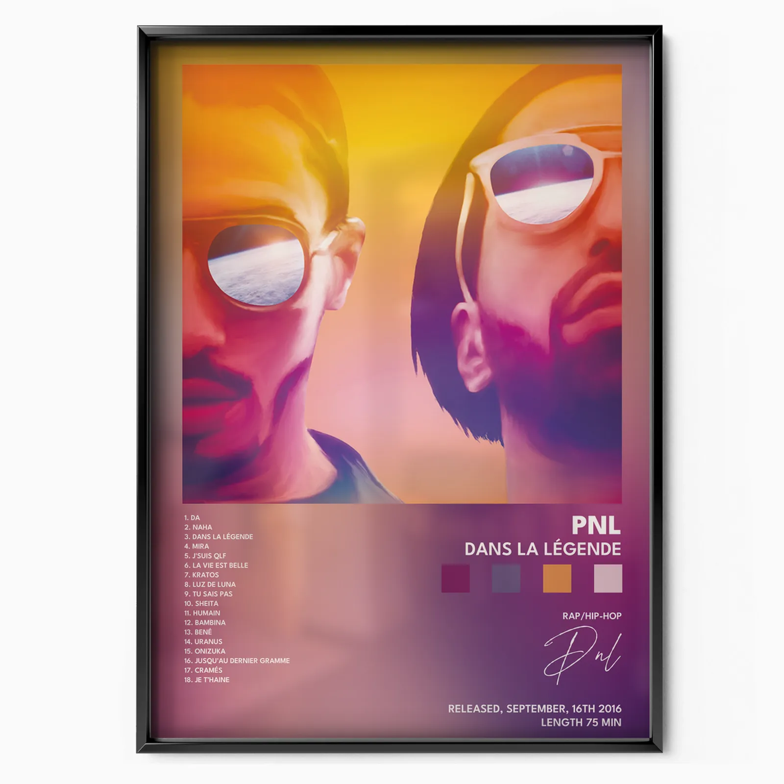 Dans la légende poster