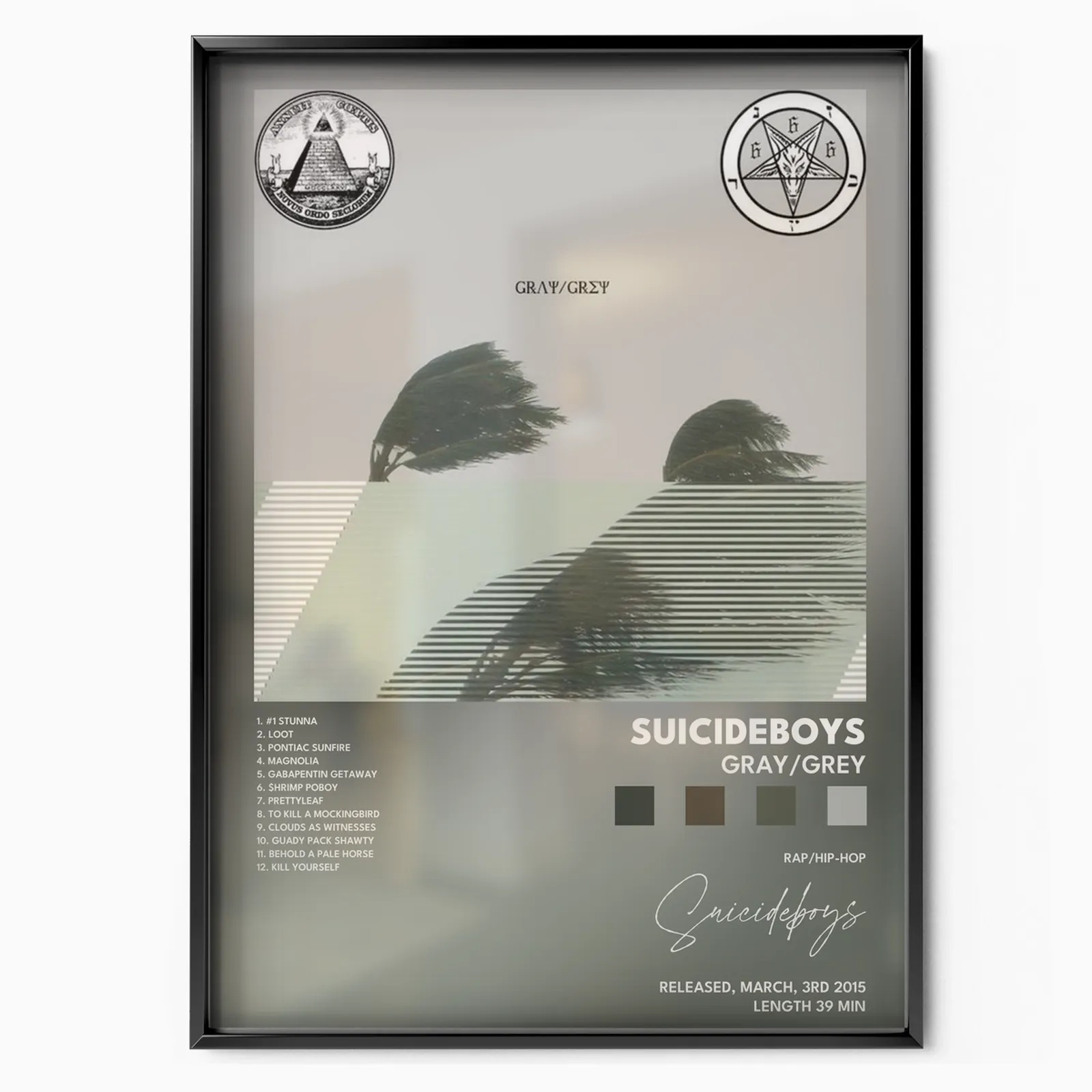 suicideboys GrayGrey poster poster, museum grade matte print