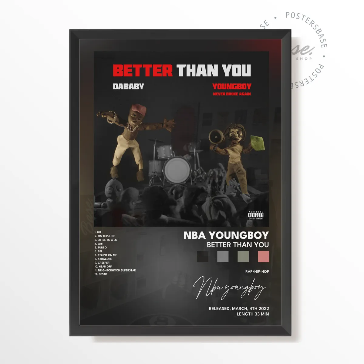 nba youngboy BETTER THAN YOU poster poster