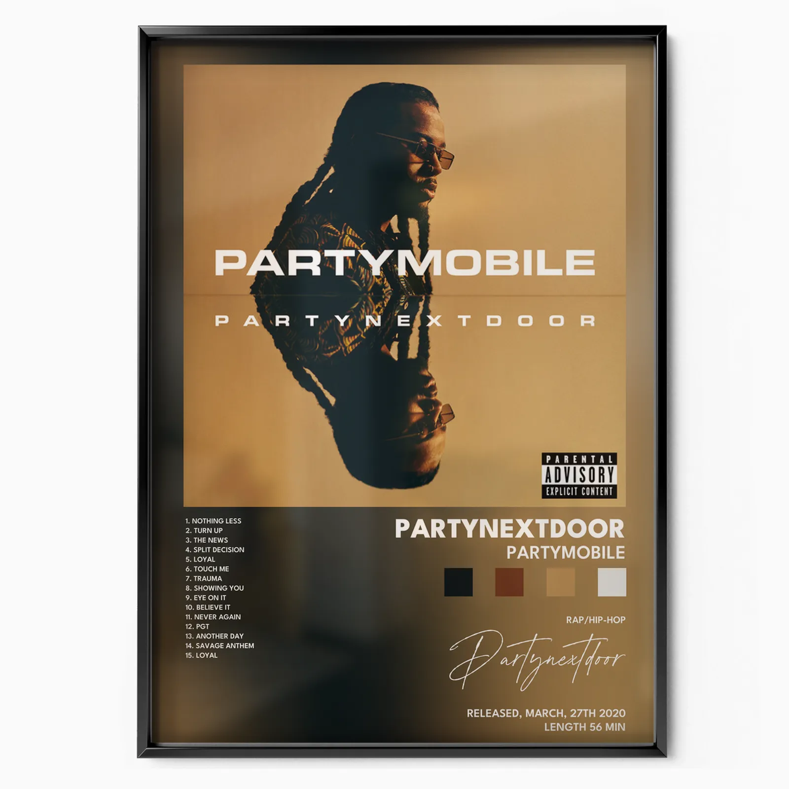 partynextdoor PARTYMOBILE poster poster