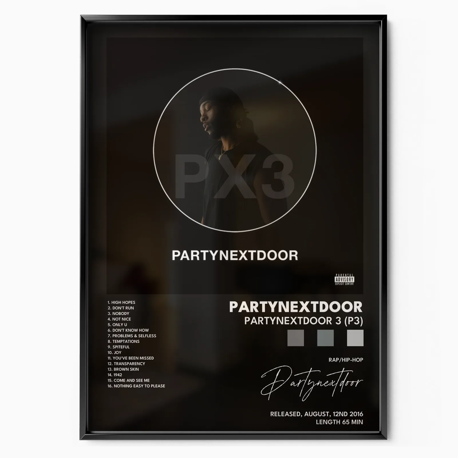 PARTYNEXTDOOR 3 (P3) poster
