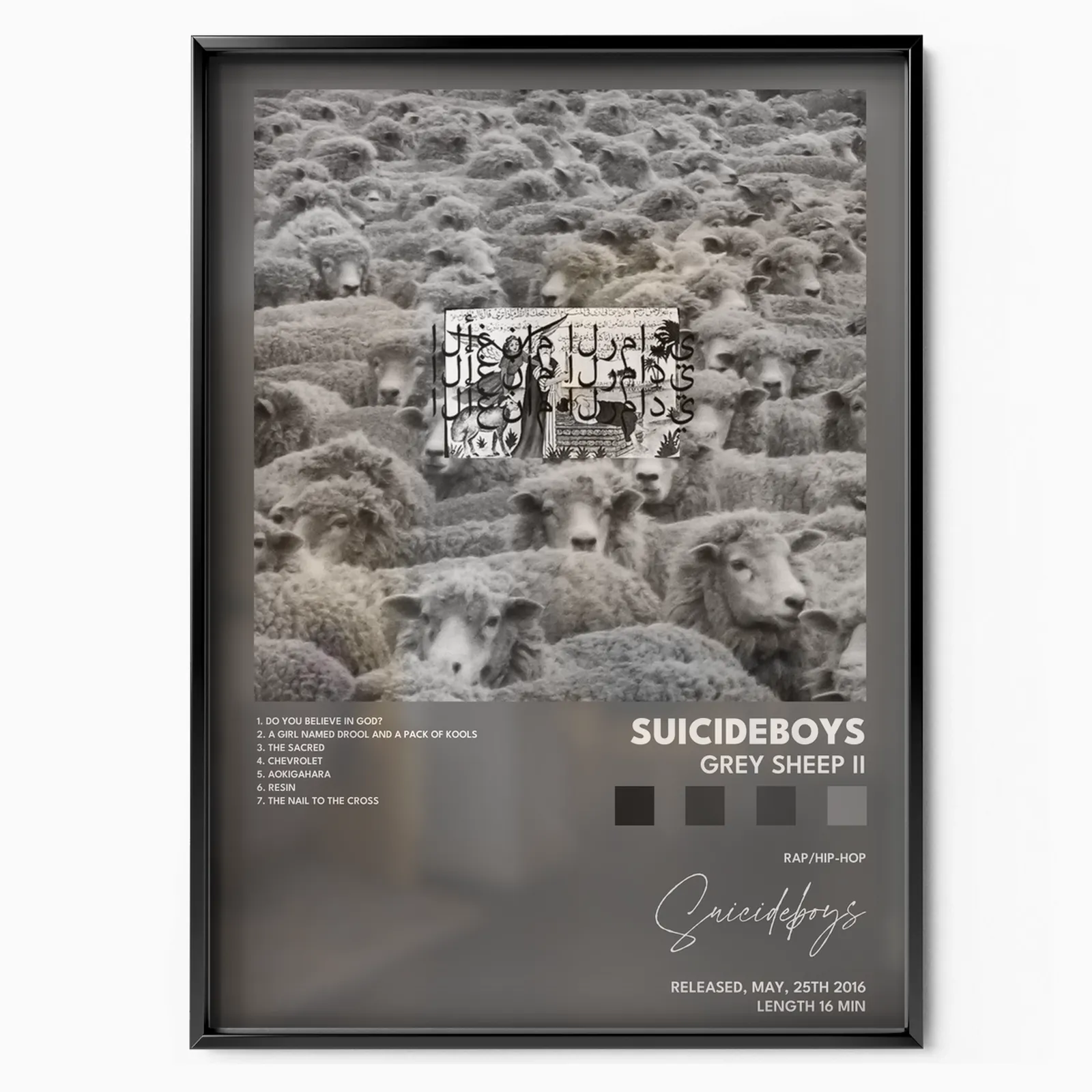 suicideboys Grey Sheep II poster poster, museum grade matte print