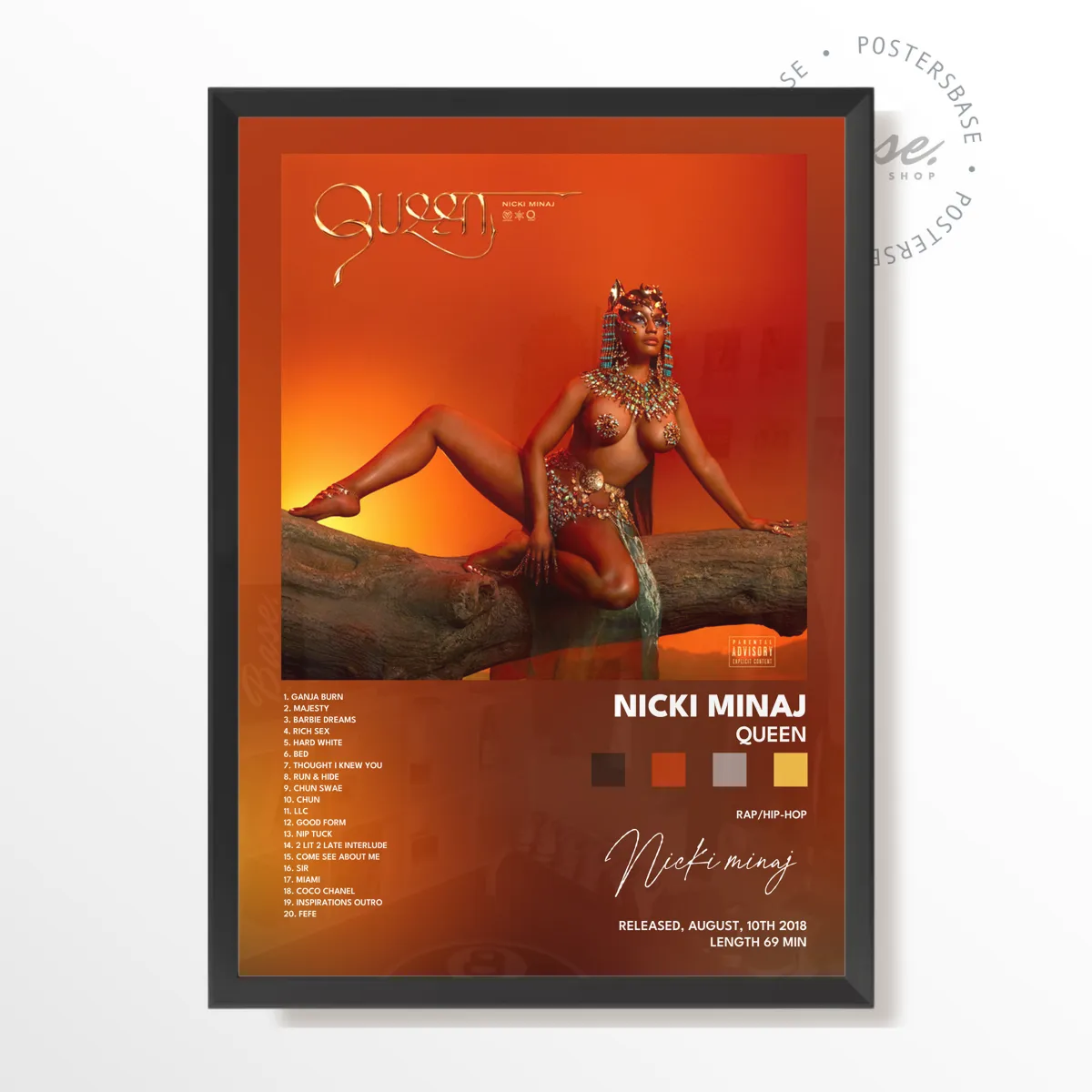 nicki minaj Queen poster poster, museum grade matte print