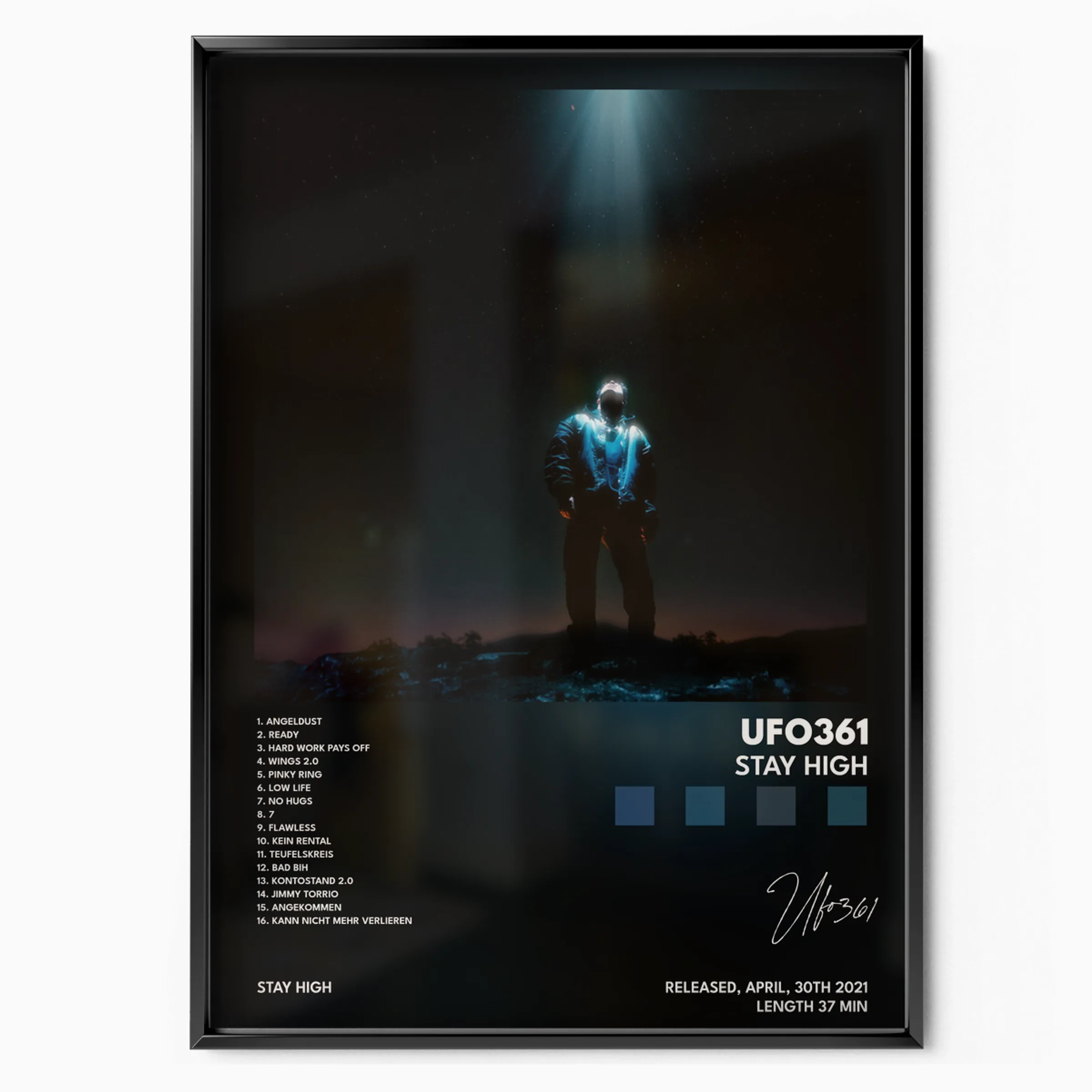 ufo 361 STAY HIGH poster poster, museum grade matte print