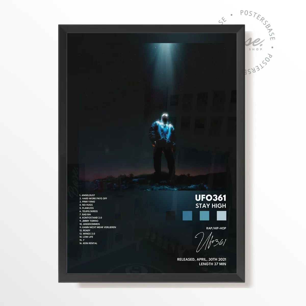 ufo361 STAY HIGH poster poster, museum grade matte print