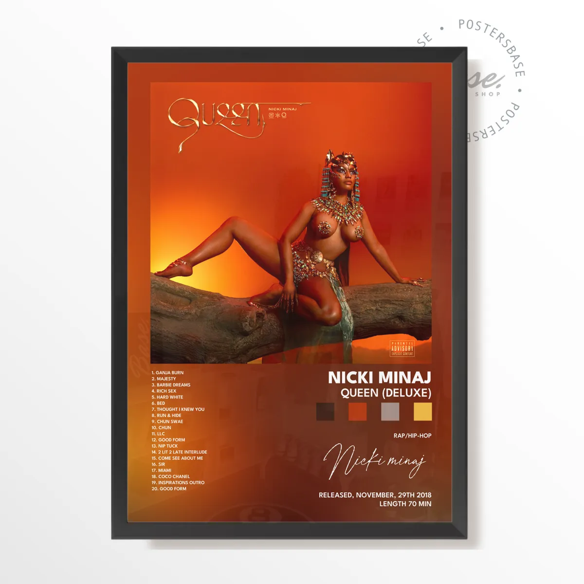 nicki minaj Queen Deluxe poster poster, museum grade matte print