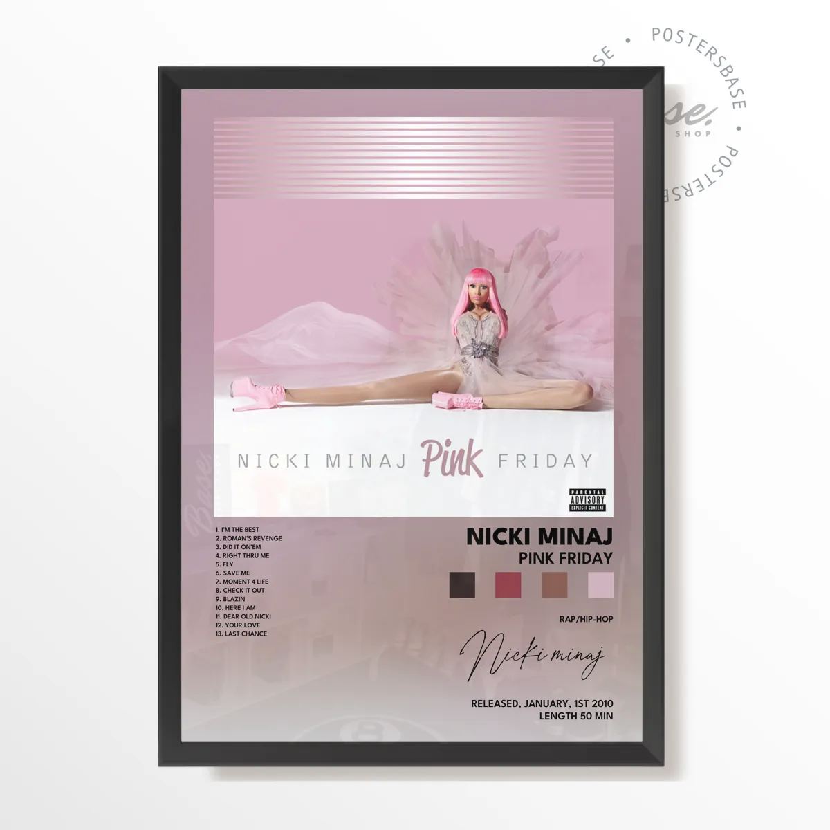 nicki minaj Pink Friday poster poster, museum grade matte print