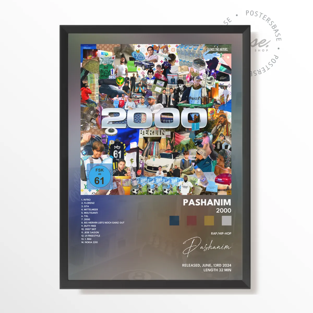 2000 Album poster, museum grade matte print