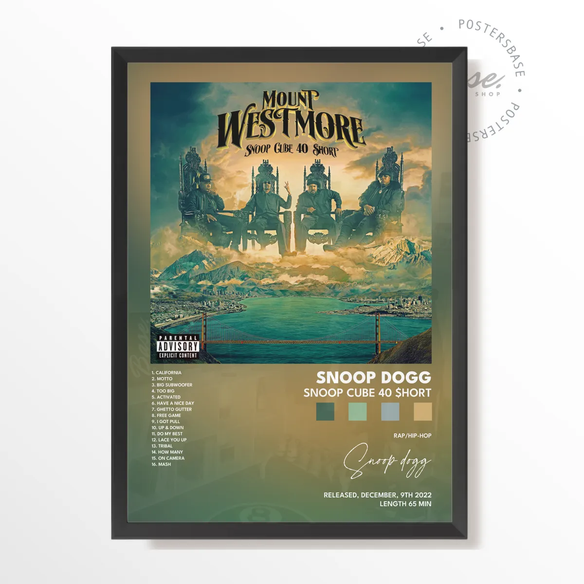 Snoop Cube 40 (Mount Westmore) poster