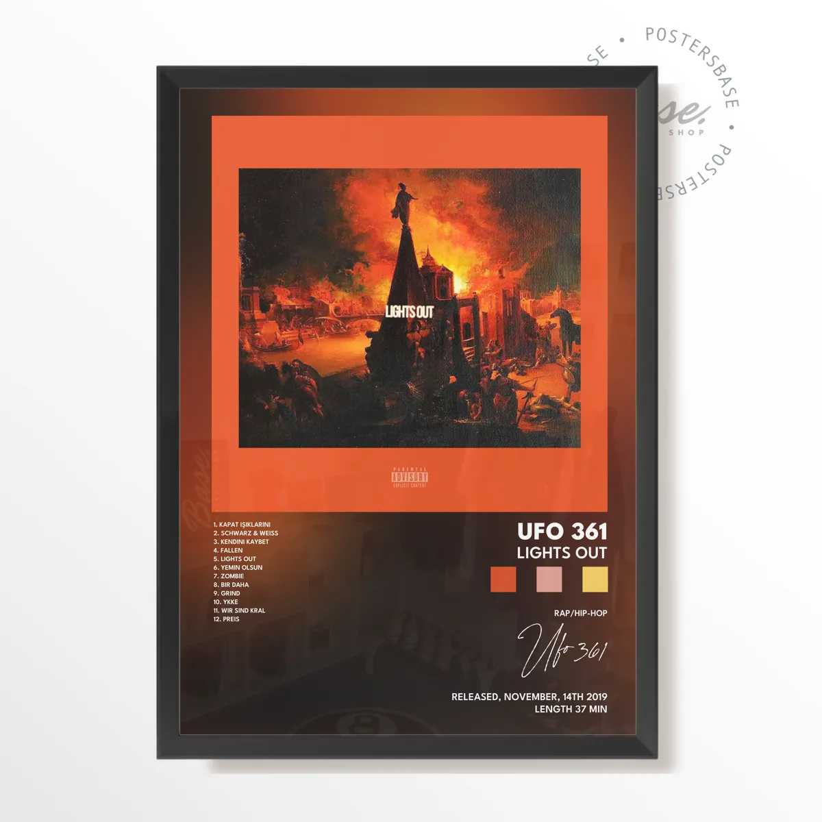 ufo 361 Lights Out poster poster, museum grade matte print