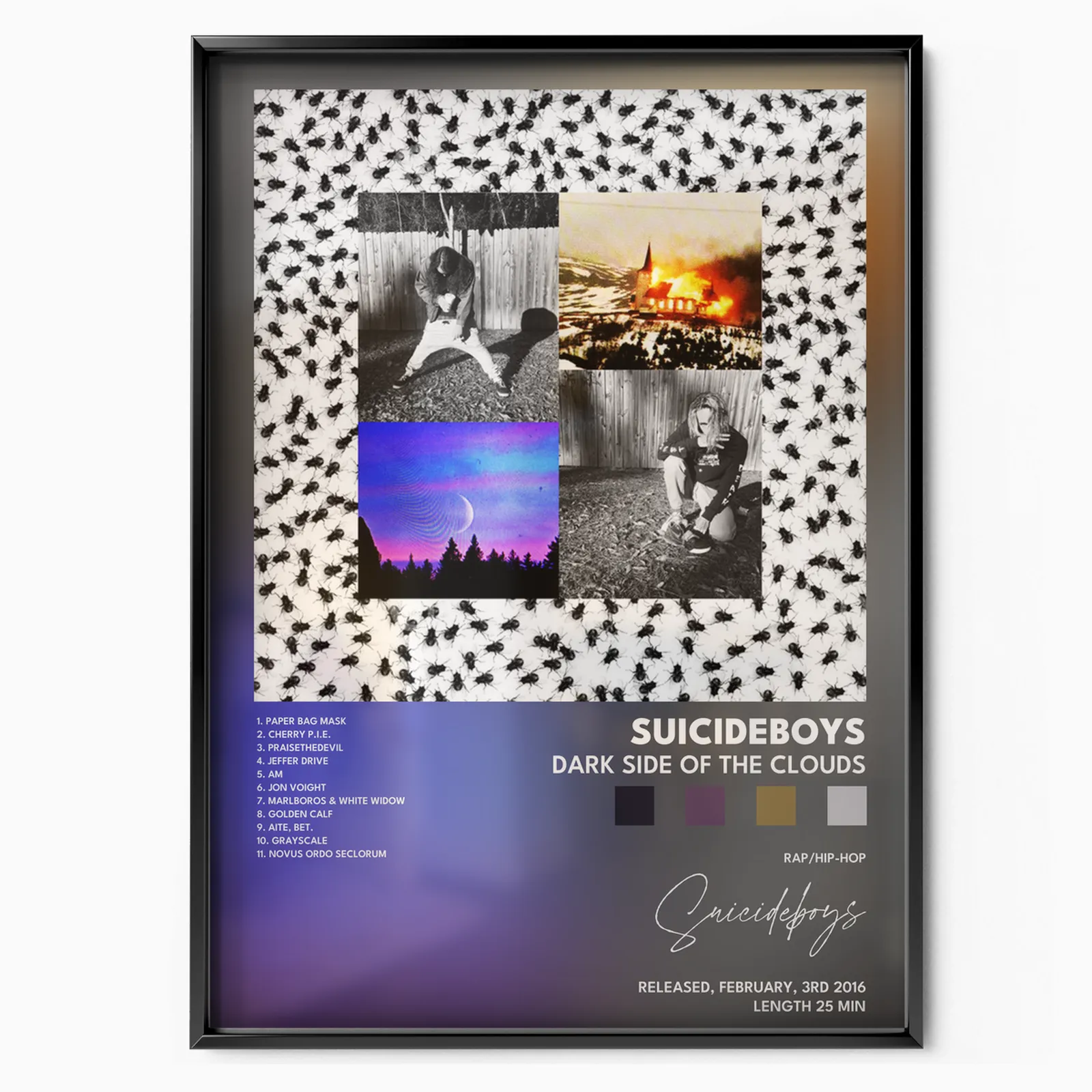 suicideboys Dark Side of the Clouds poster poster, museum grade matte print