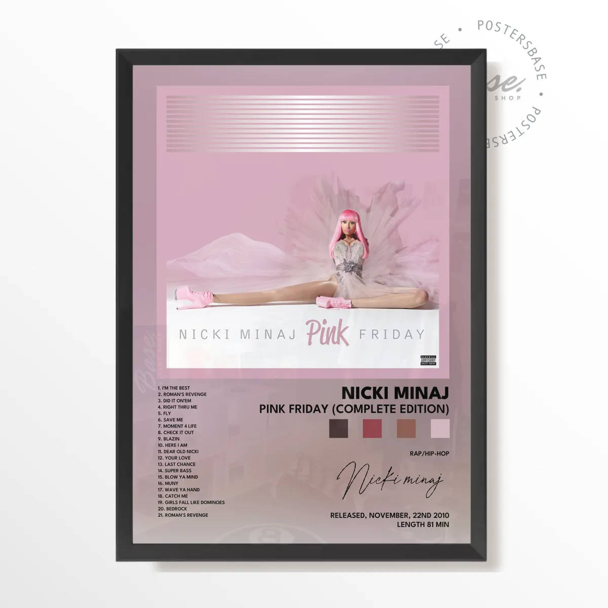 nicki minaj Pink Friday Complete Edition poster poster, museum grade matte print