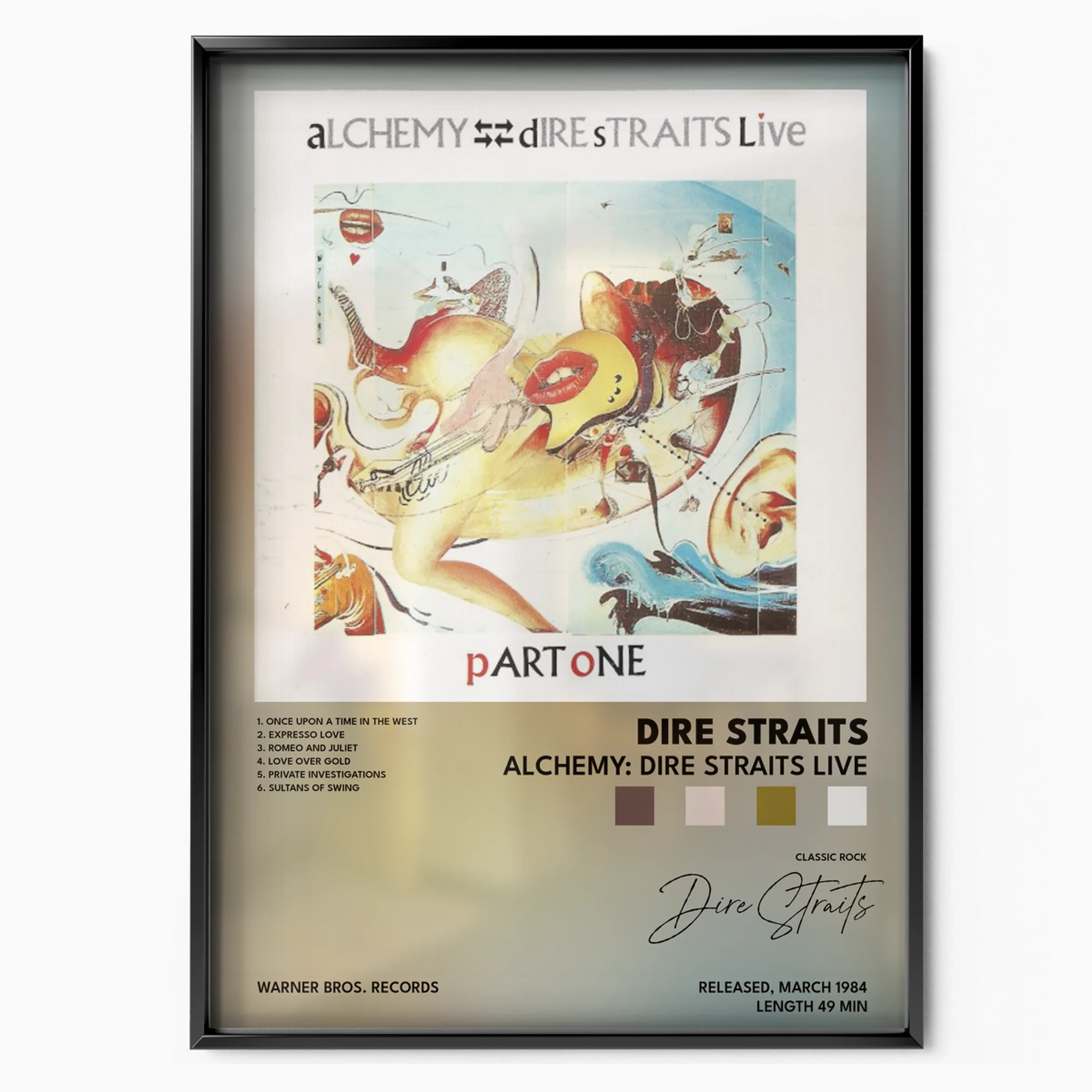 Alchemy Dire Straits Live poster