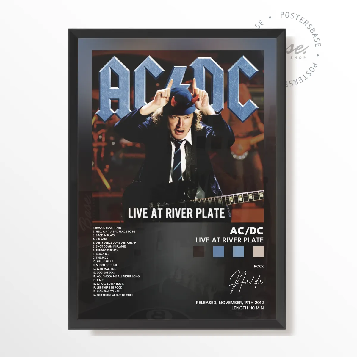 Live at River Plate Album poster, museum grade matte print