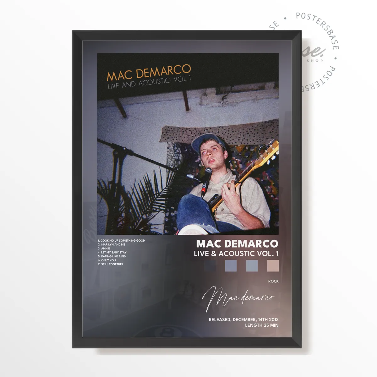 mac demarco Live Acoustic Vol 1 poster, museum grade matte print