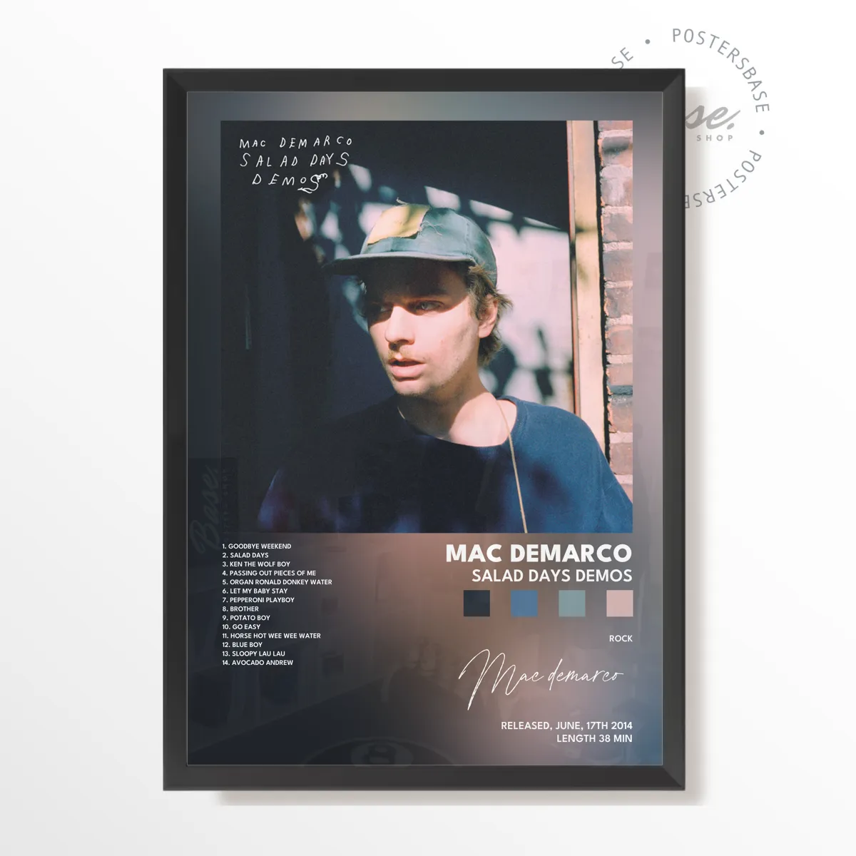 mac demarco Salad Days Demos poster, museum grade matte print