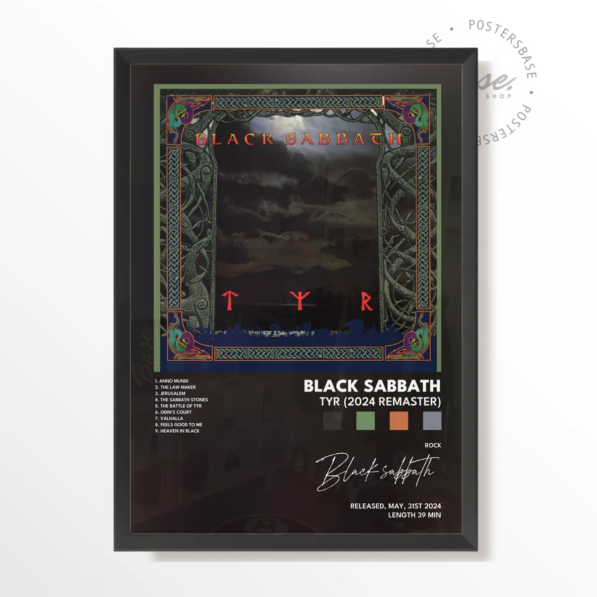 Tyr (2024 Remaster) Album poster, museum grade matte print