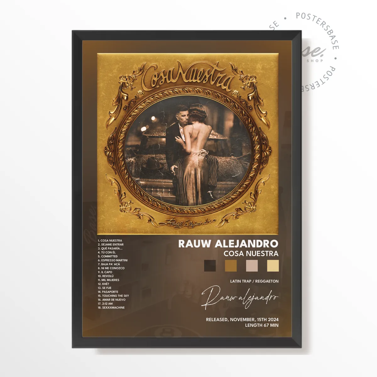 Rauw Alejandro Cosa Nuestra poster