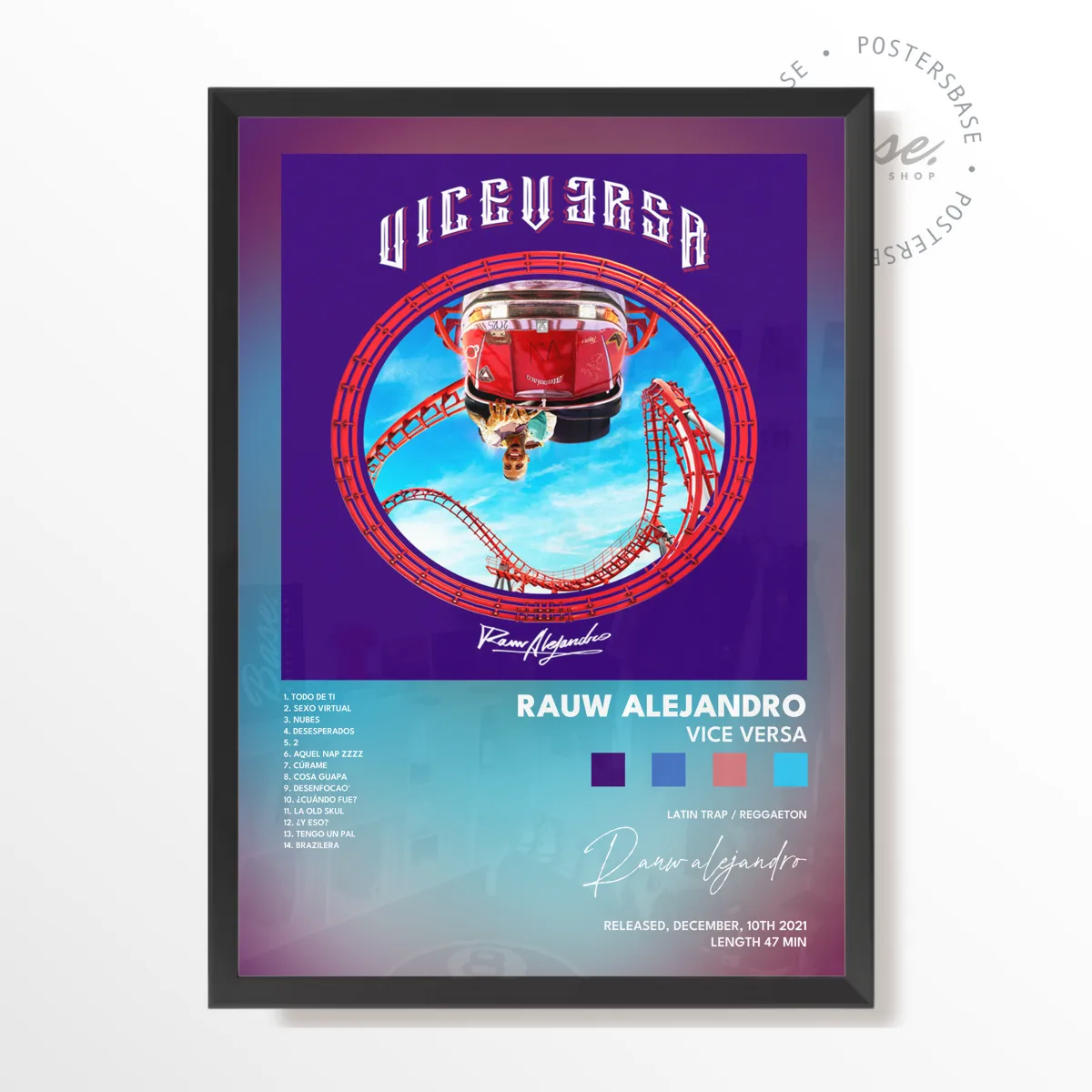 Rauw Alejandro VICE VERSA poster