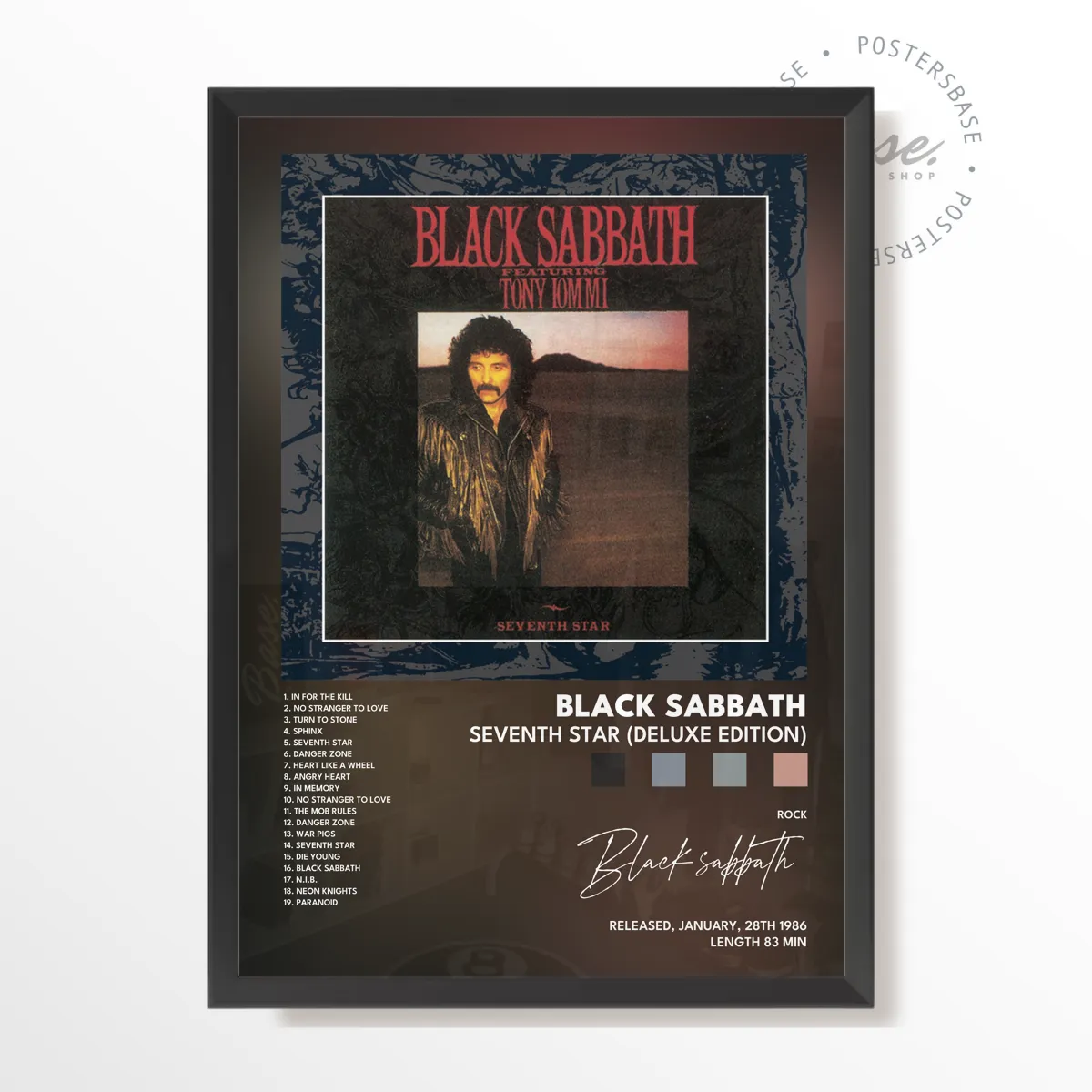 Seventh Star (Deluxe Edition) Album poster, museum grade matte print