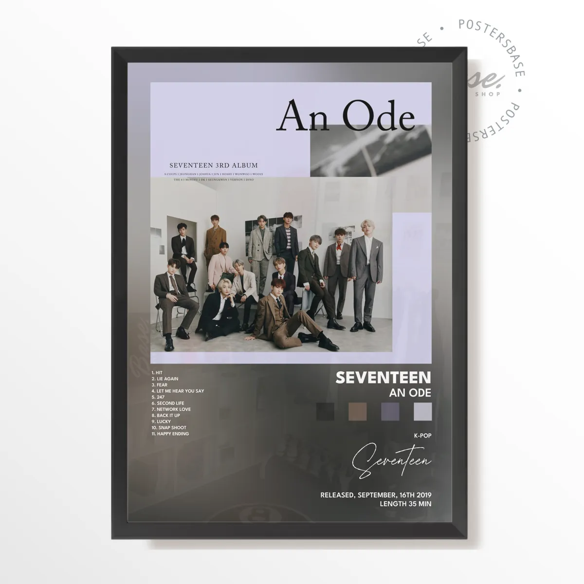seventeen An Ode plakát, matný tisk v muzejní kvalitě
