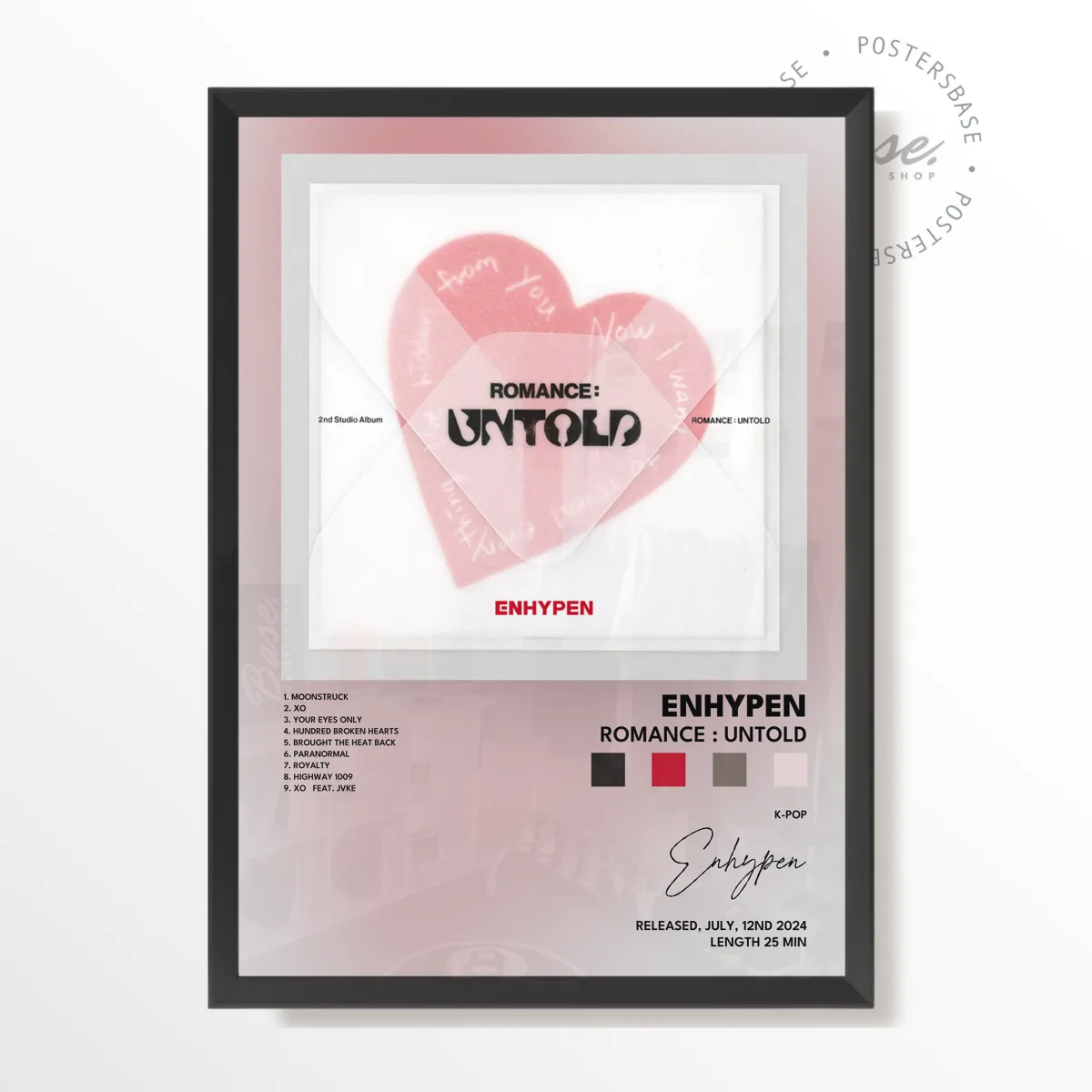 enhypen ROMANCE  UNTOLD plakát, matný tisk v muzejní kvalitě