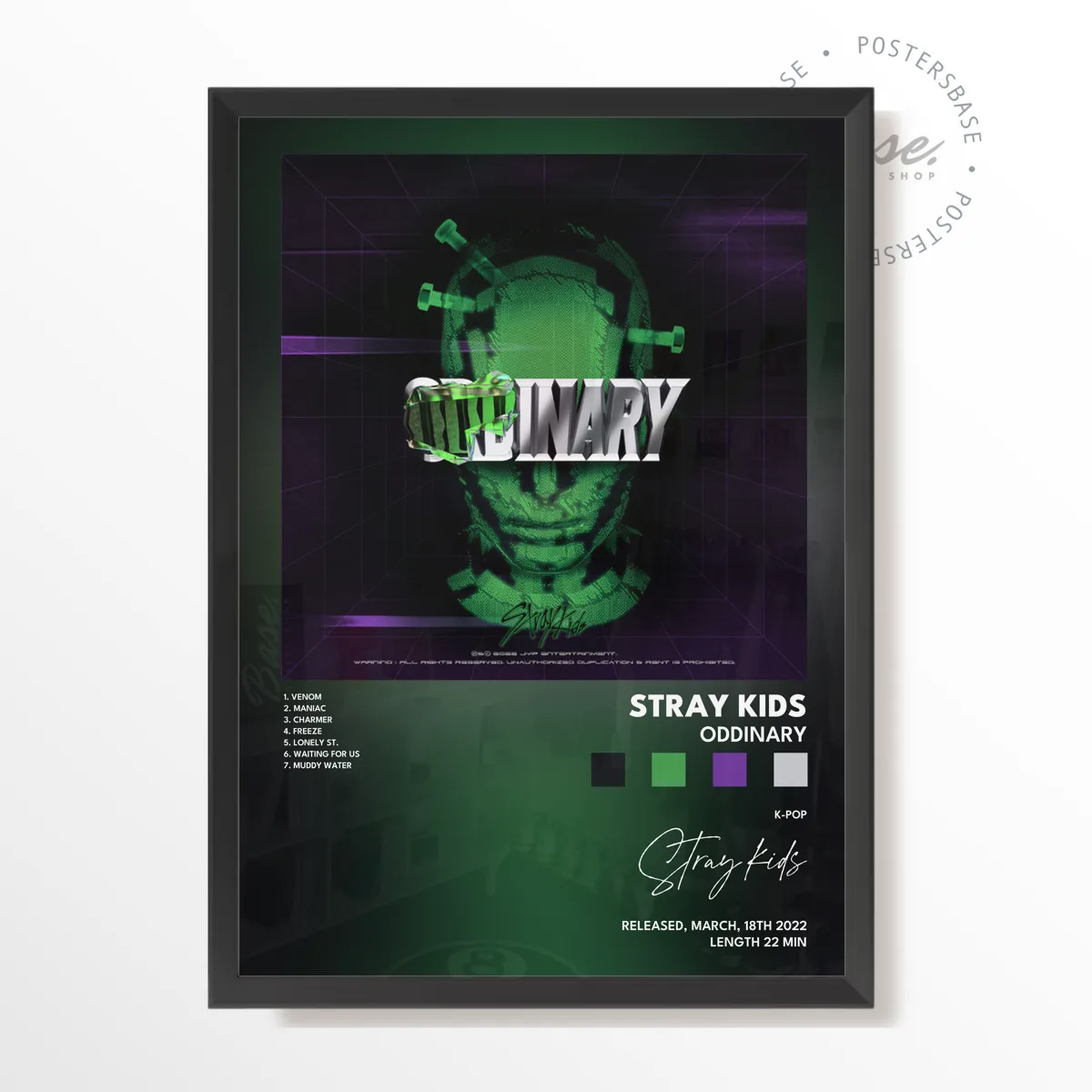 stray kids ODDINARY plakát, matný tisk v muzejní kvalitě