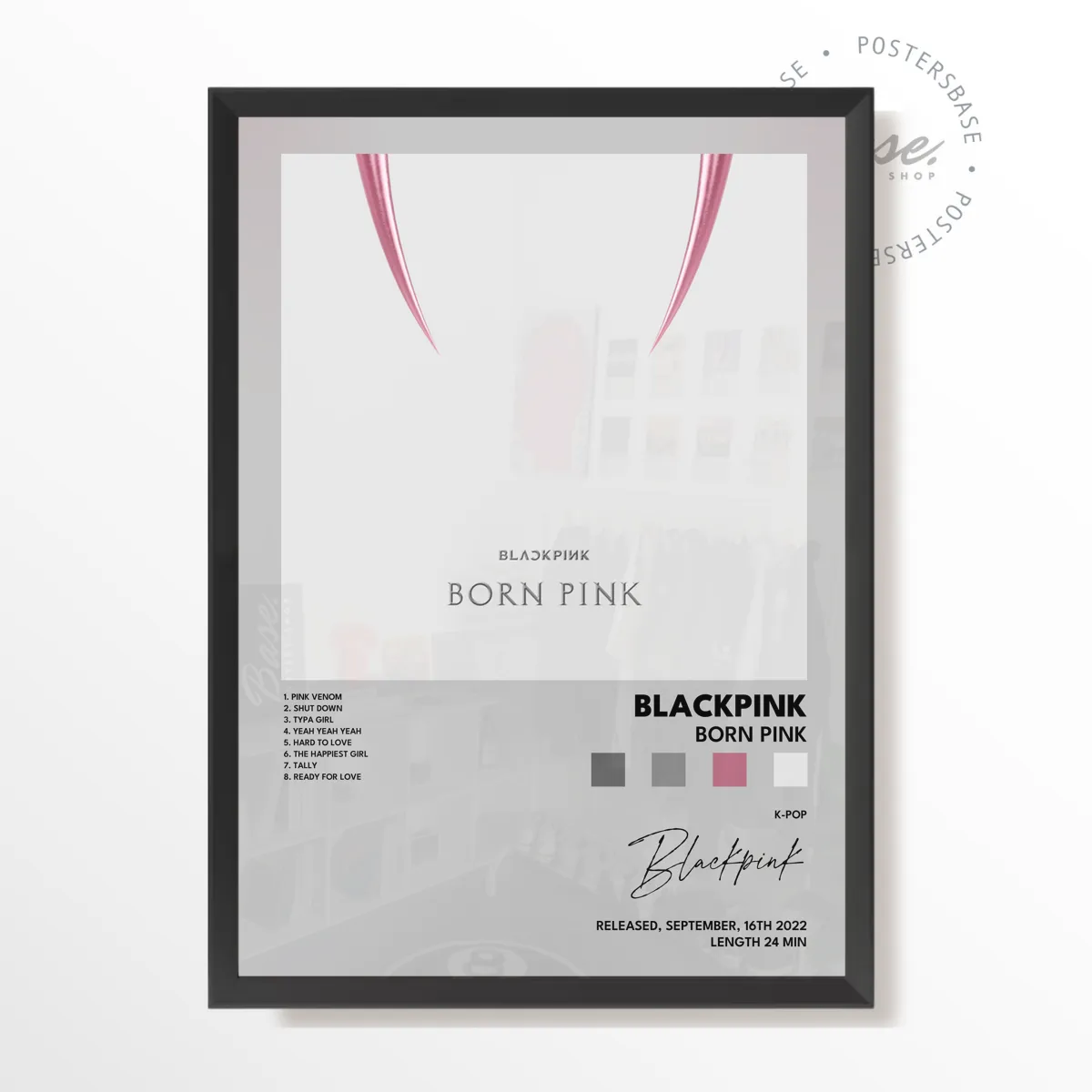 Born Pink Album plakát, matný tisk v muzejní kvalitě
