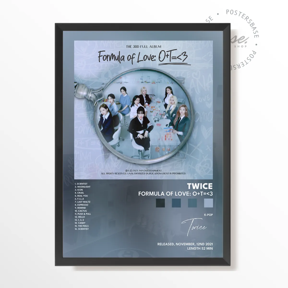 twice Formula of Love OT3 plakát, matný tisk v muzejní kvalitě