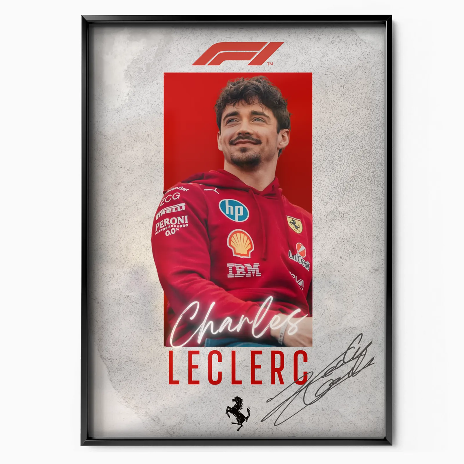 Scarlet Prancing Racer poster, museum grade matte print